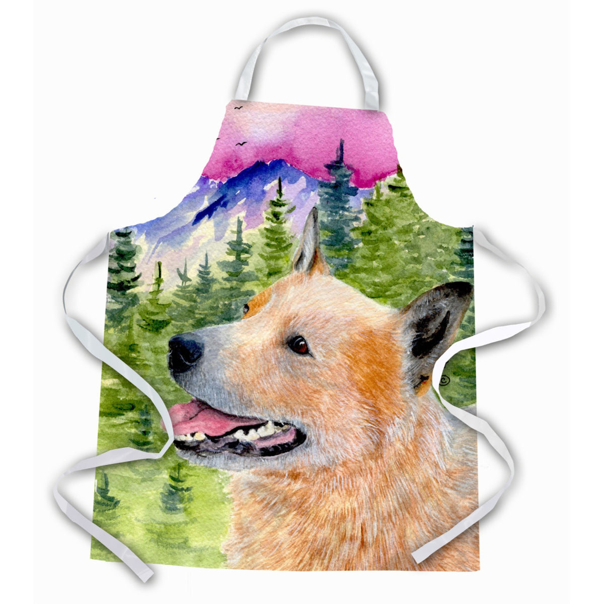 Caroline'S Treasures Ss8335Apron Australian Cattle Dog Apron, Large, Multicolor