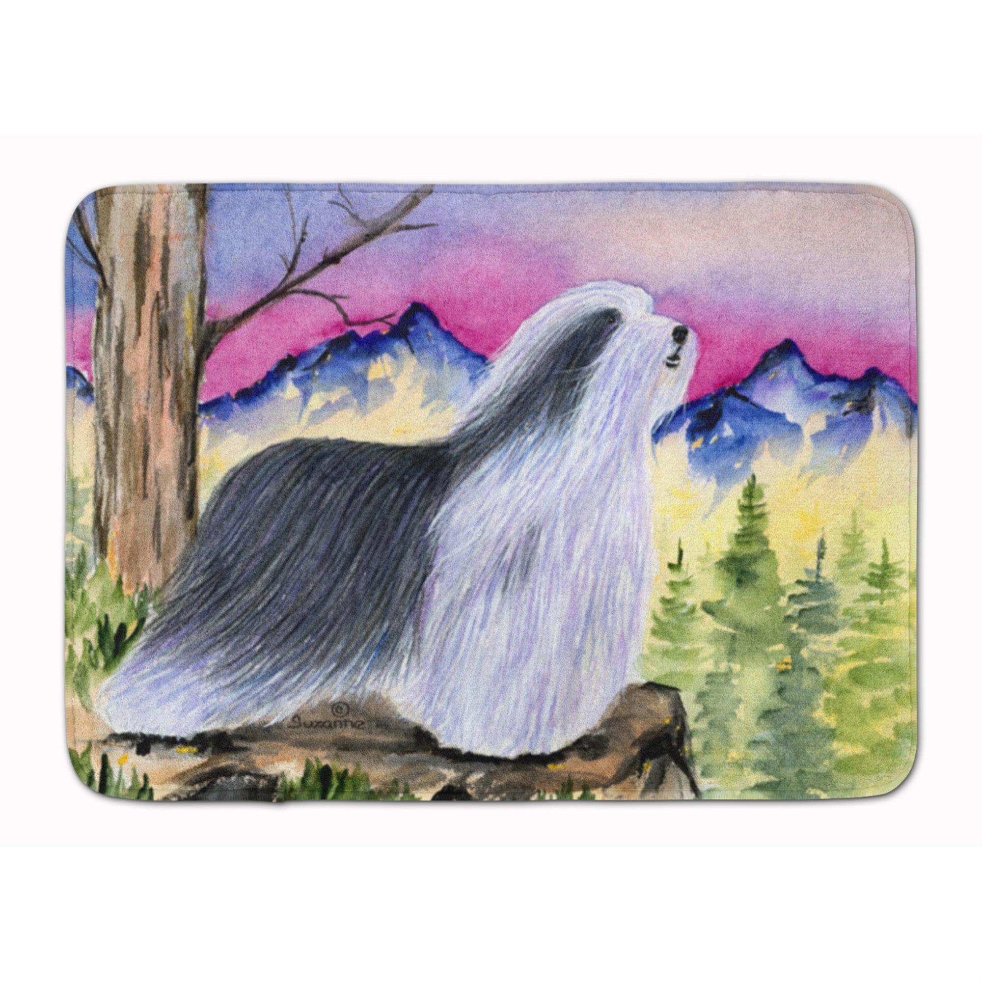 Caroline'S Treasures Bearded Collie Floor Mat, 19 X 27, Multicolor