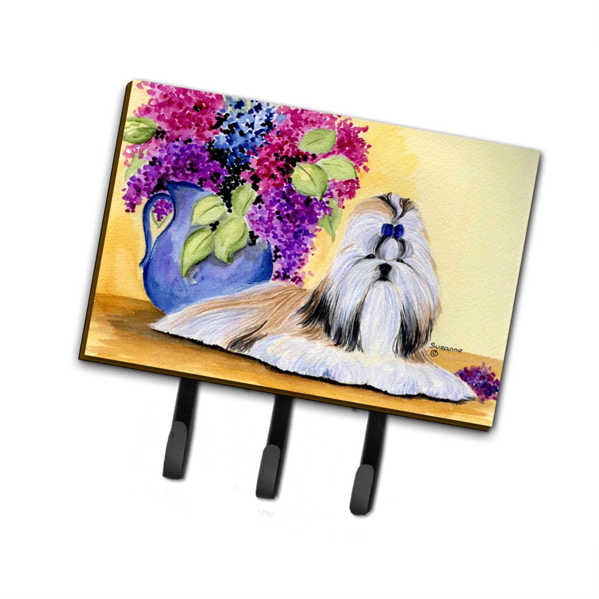 Caroline'S Treasures Ss8341Th68 Shih Tzu Leash Holder Or Key Hook, Large, Multicolor
