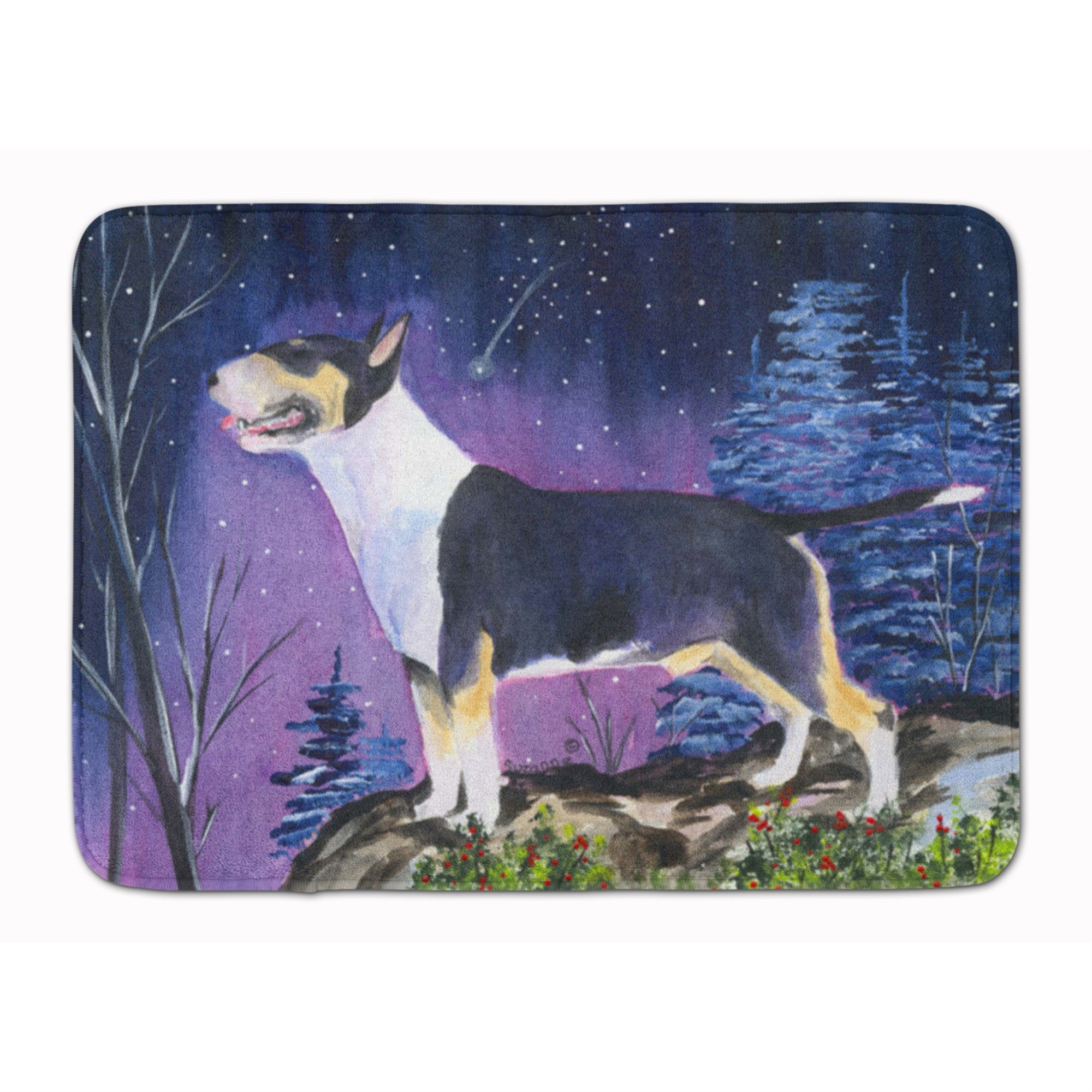 Caroline'S Treasures Bull Terrier Floor Mat, 19 X 27, Multicolor