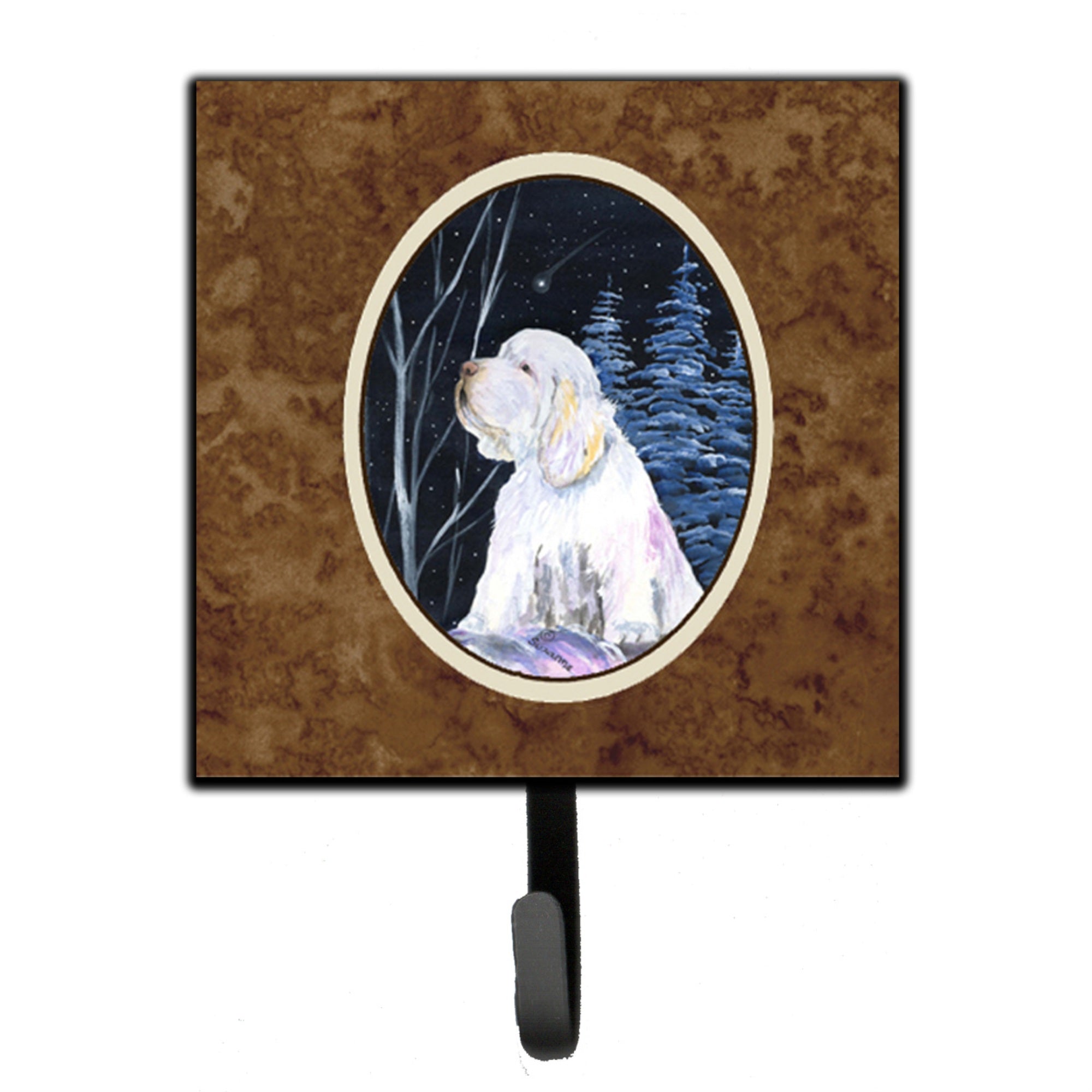 Caroline'S Treasures Ss8346Sh4 Clumber Spaniel Leash Holder Or Key Hook, Small, Multicolor