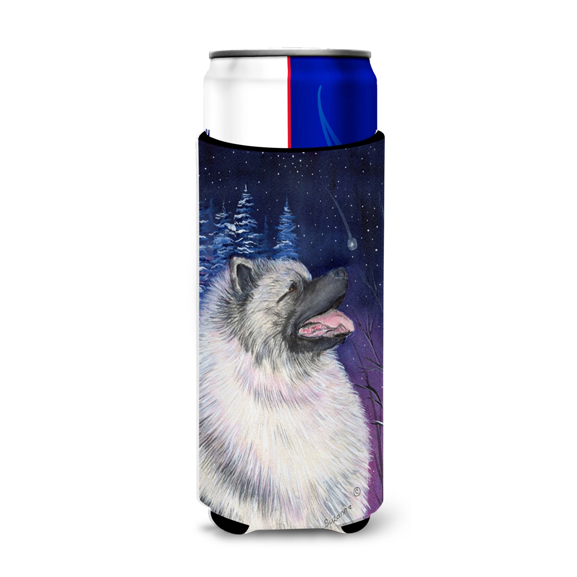 Starry Night Keeshond Ultra Beverage Insulators For Slim Cans Ss8350Muk