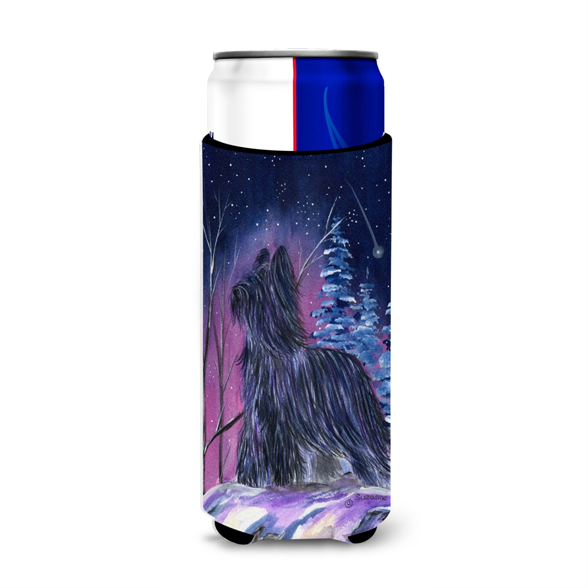 Starry Night Briard Ultra Beverage Insulators For Slim Cans Ss8366Muk