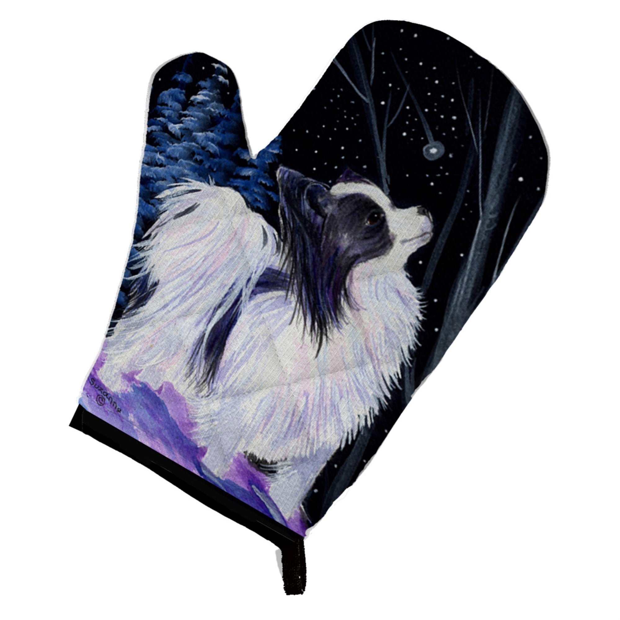 Caroline'S Treasures Ss8383Ovmt Starry Night Papillon Oven Mitt, 12 By 8.5, Multicolor