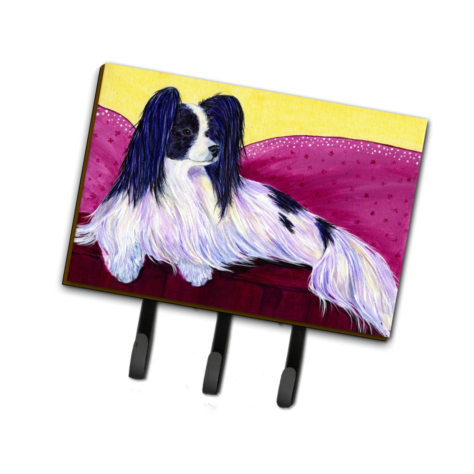 Caroline'S Treasures Ss8416Th68 Papillion Leash Holder Or Key Hook, Large, Multicolor