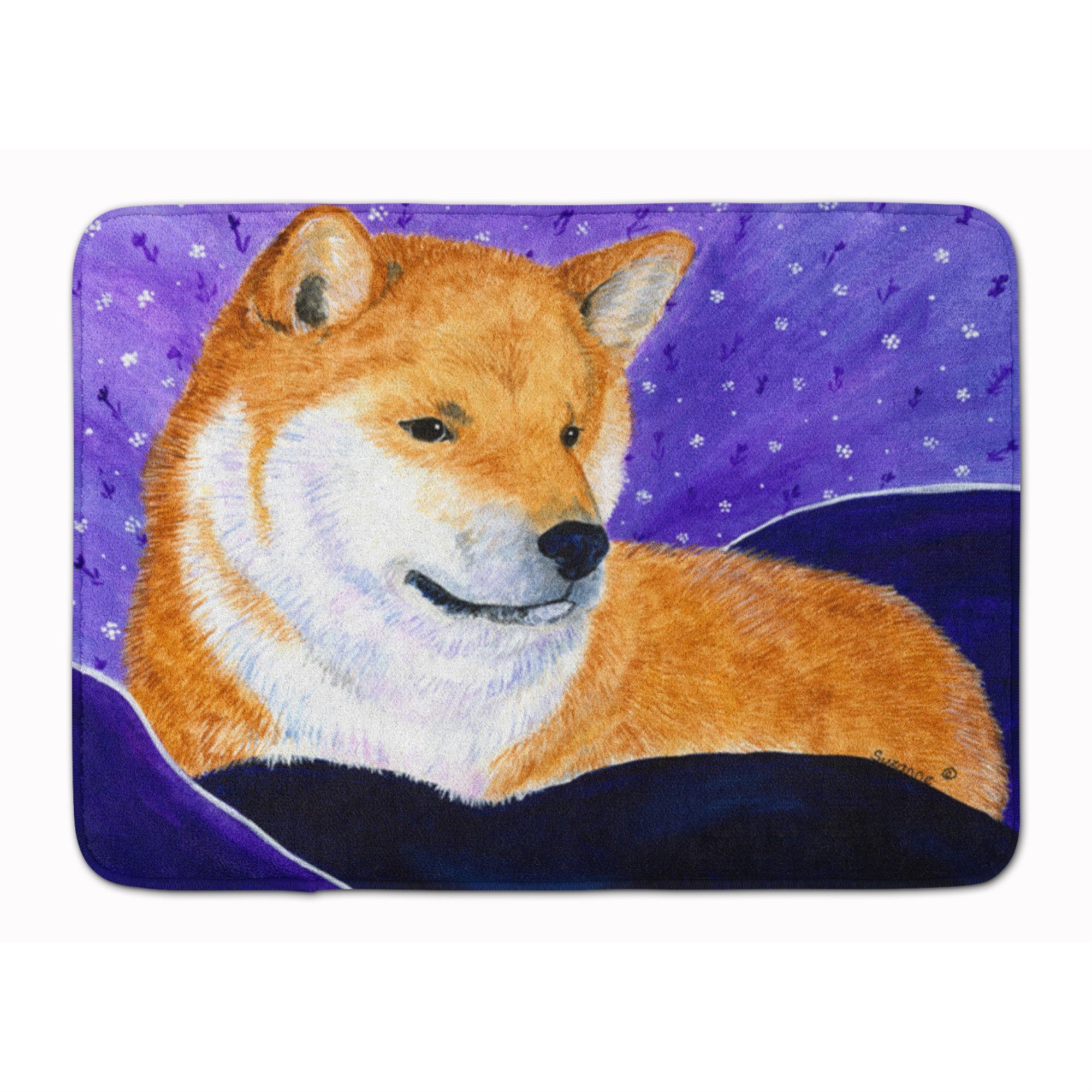 Caroline'S Treasures Shiba Inu Floor Mat, 19 X 27, Multicolor