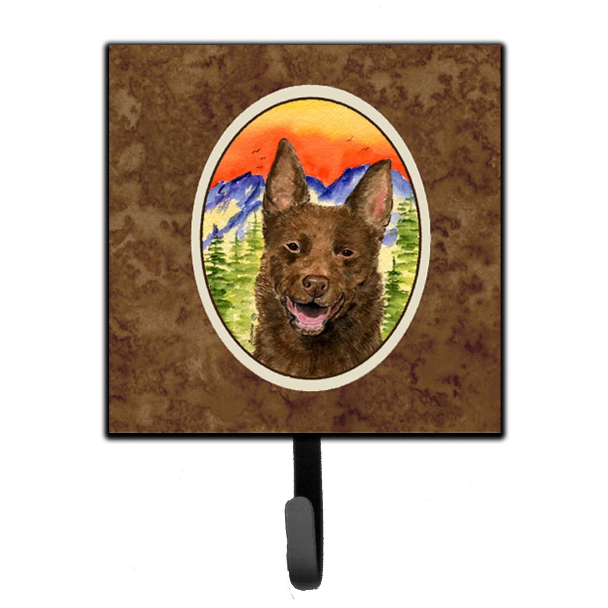 Caroline'S Treasures Ss8422Sh4 Australian Kelpie Leash Holder Or Key Hook, Small, Multicolor