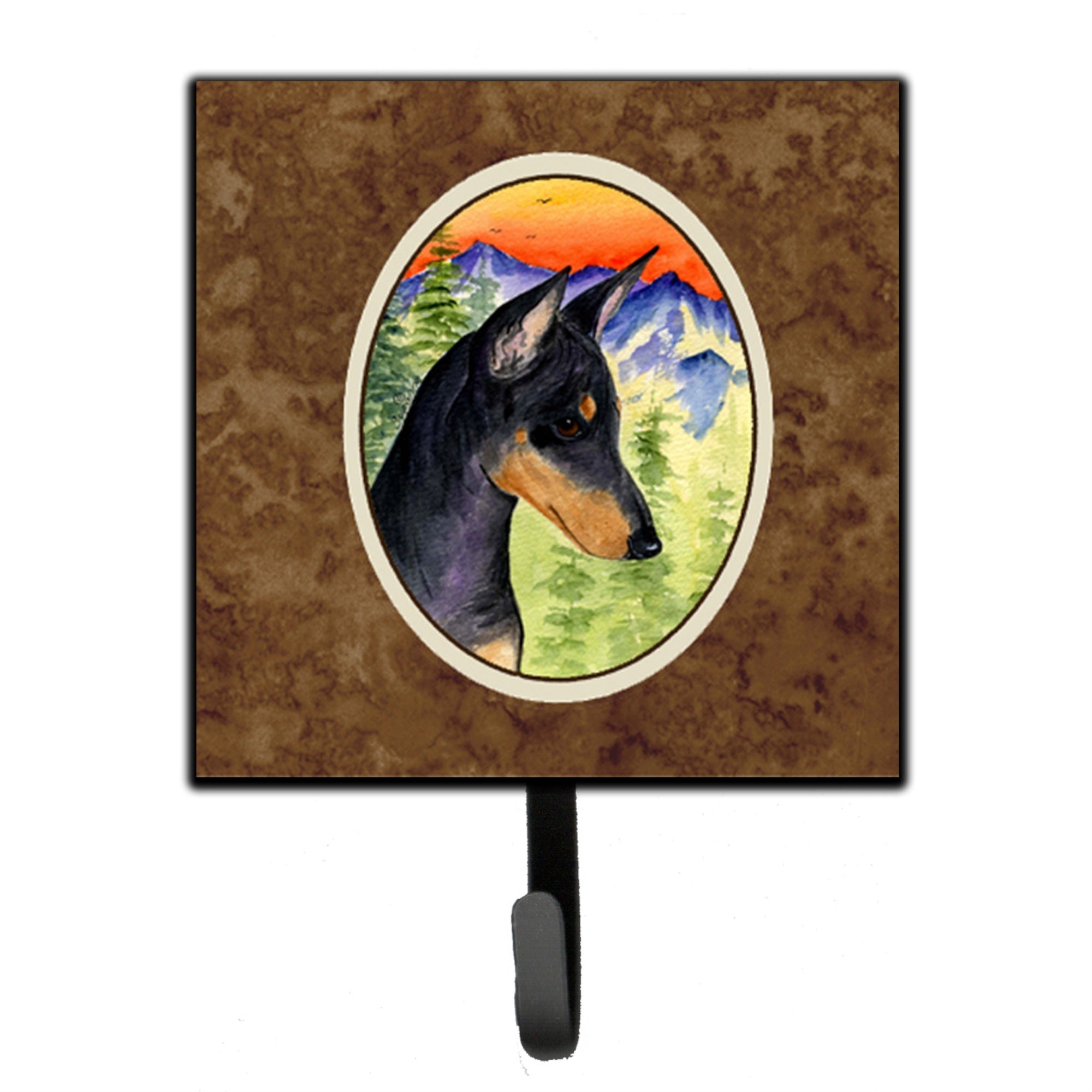 Caroline'S Treasures Ss8425Sh4 Manchester Terrier Leash Holder Or Key Hook, Small, Multicolor