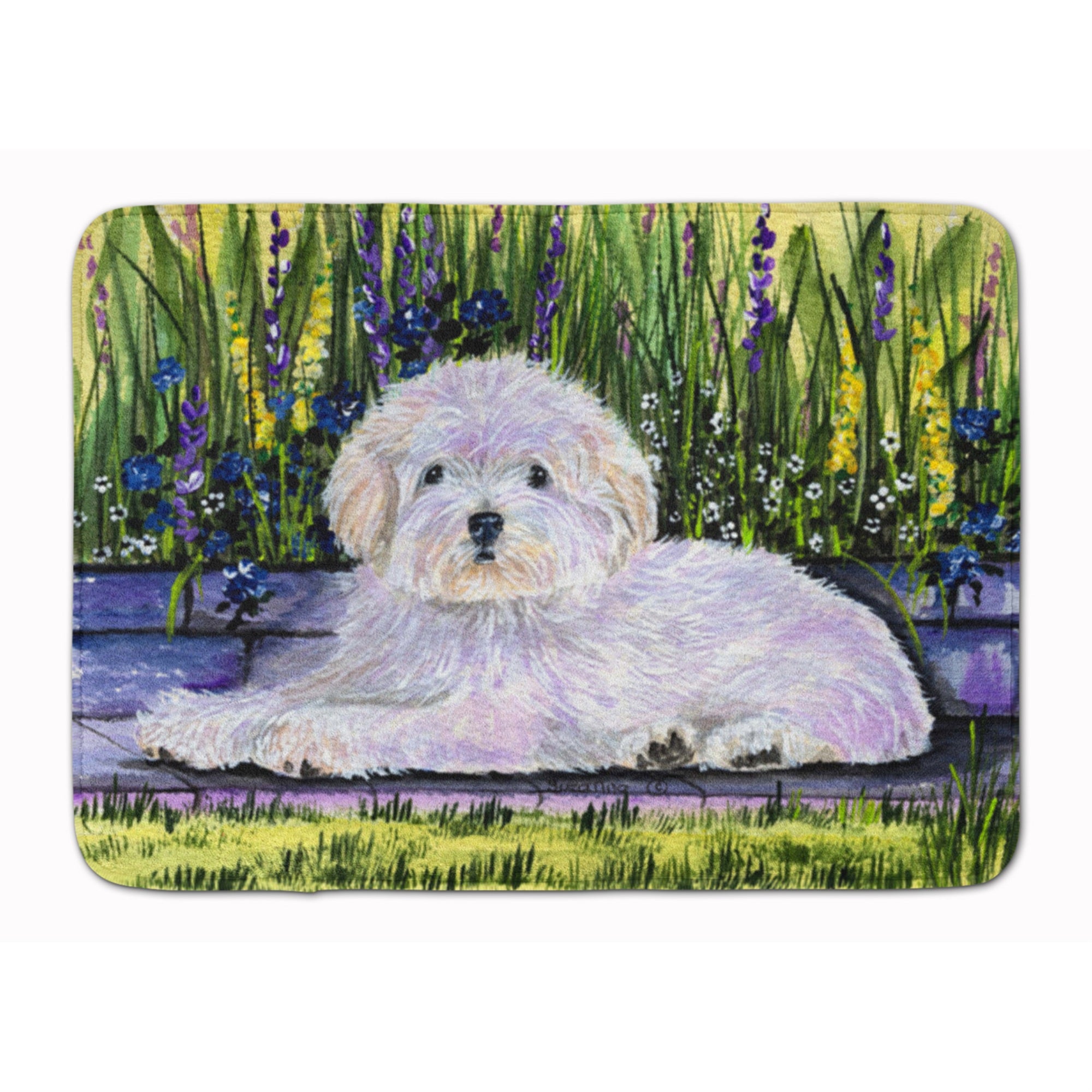 Caroline'S Treasures Coton De Tulear Floor Mat, 19 X 27, Multicolor