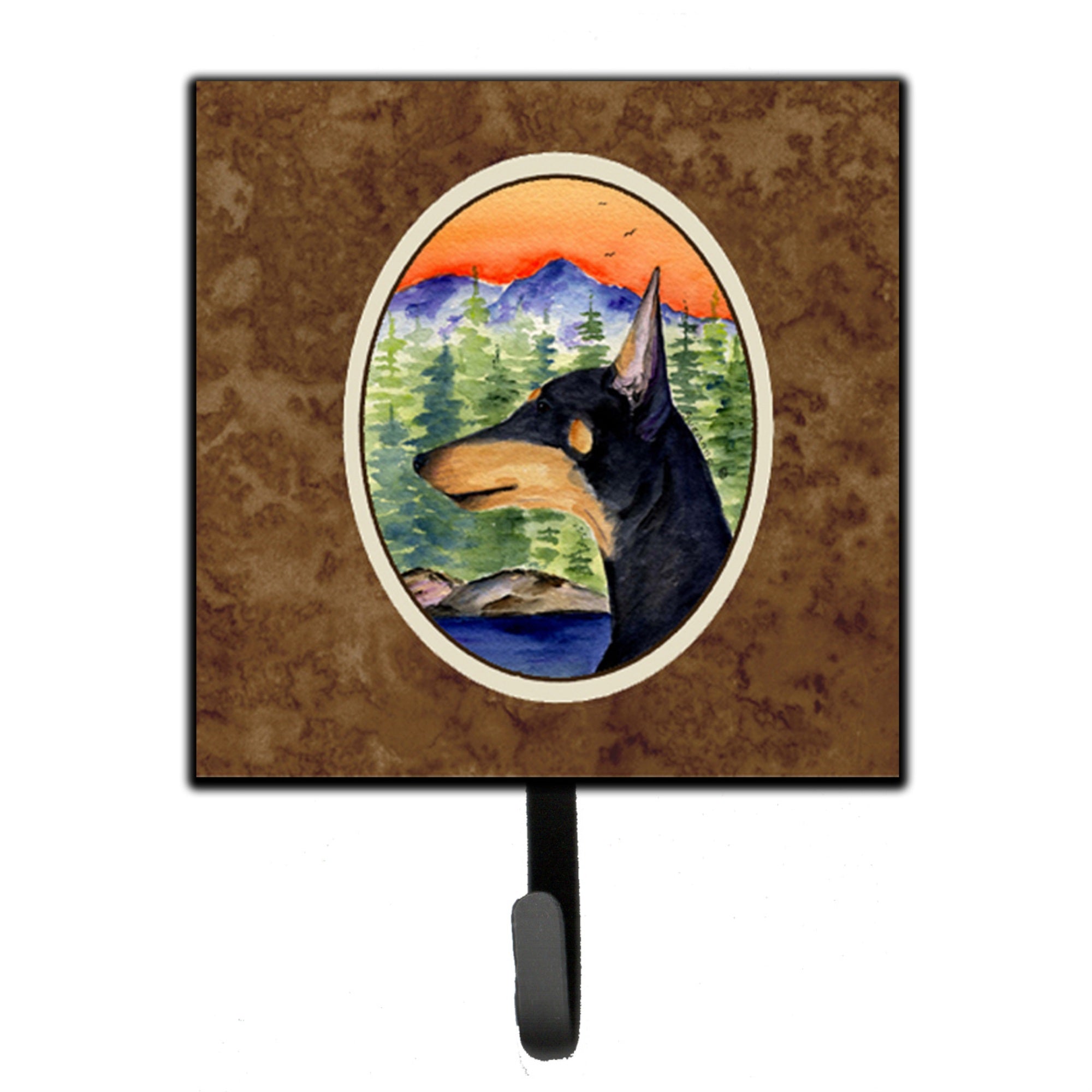 Caroline'S Treasures Ss8433Sh4 Manchester Terrier Leash Holder Or Key Hook, Small, Multicolor