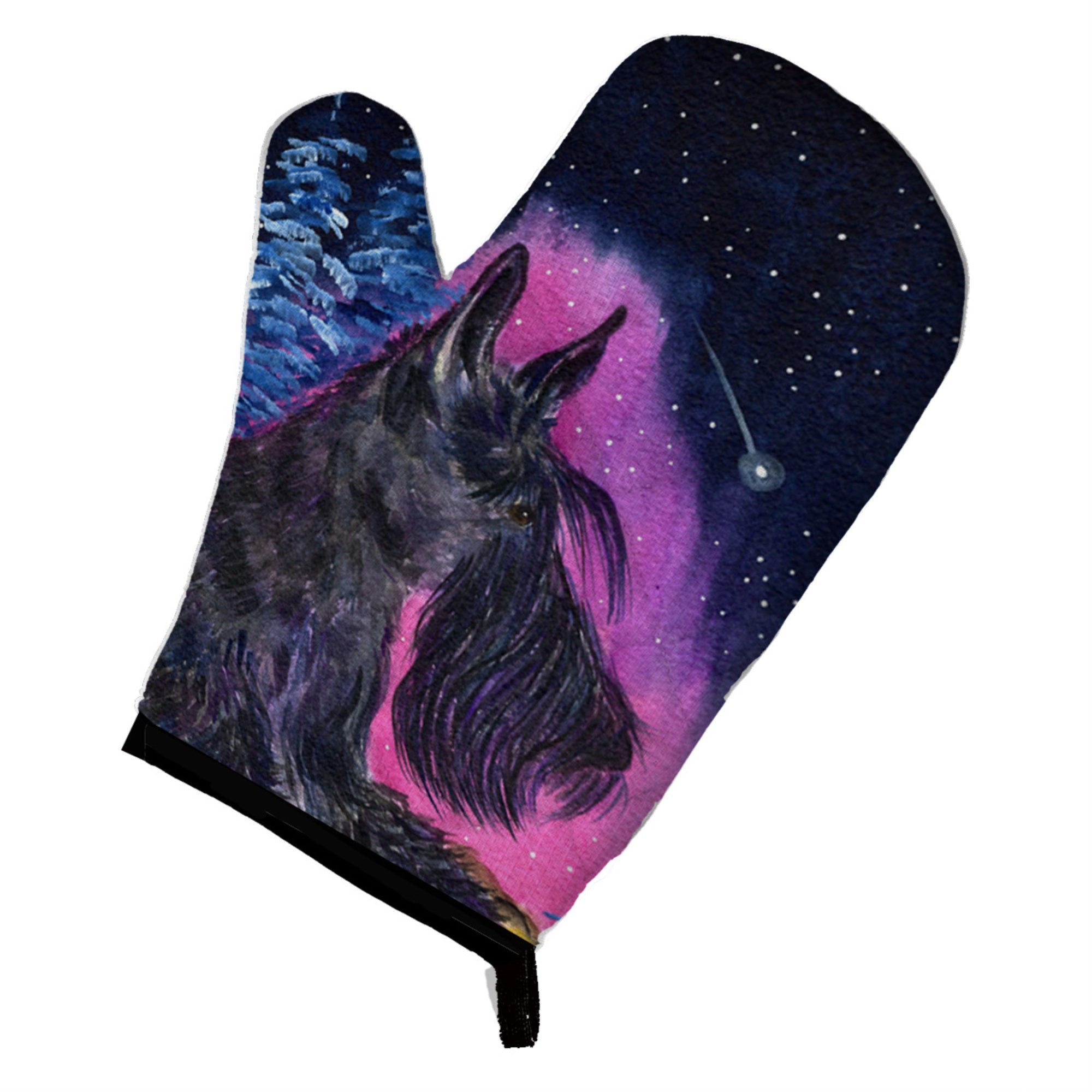 Caroline'S Treasures Ss8442Ovmt Starry Night Scottish Terrier Oven Mitt, 12 By 8.5, Multicolor