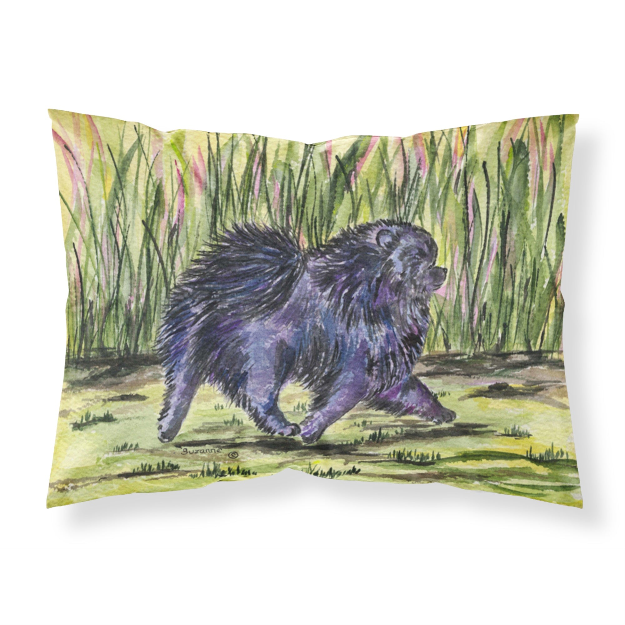 Caroline'S Treasures Ss8444Pillowcase Pomeranian Moisture Wicking Fabric Standard Pillowcase, Large, Multicolor