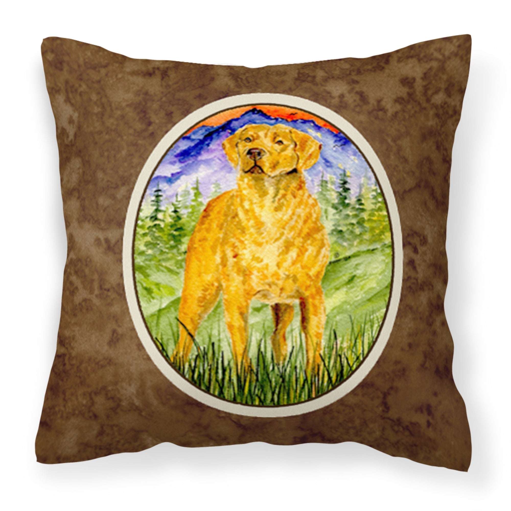 Caroline'S Treasures Ss8449Pw1414 Chesapeake Bay Retriever Decorative Canvas Fabric Pillow, Large, Multicolor