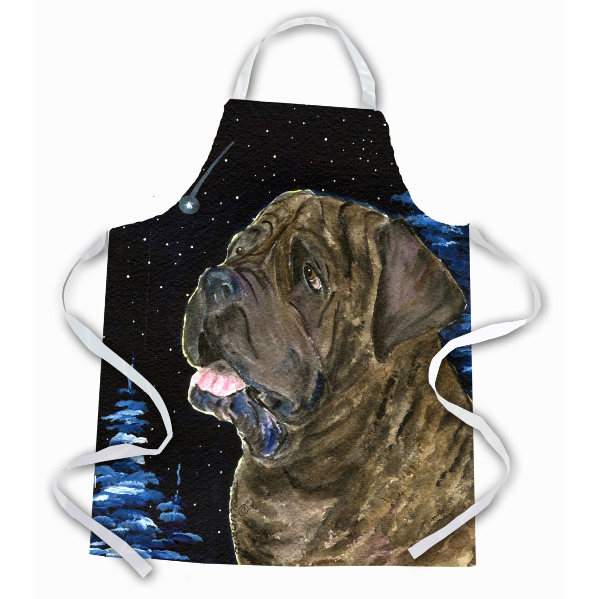 Caroline'S Treasures Ss8463Apron Starry Night Mastiff Apron, Large, Multicolor