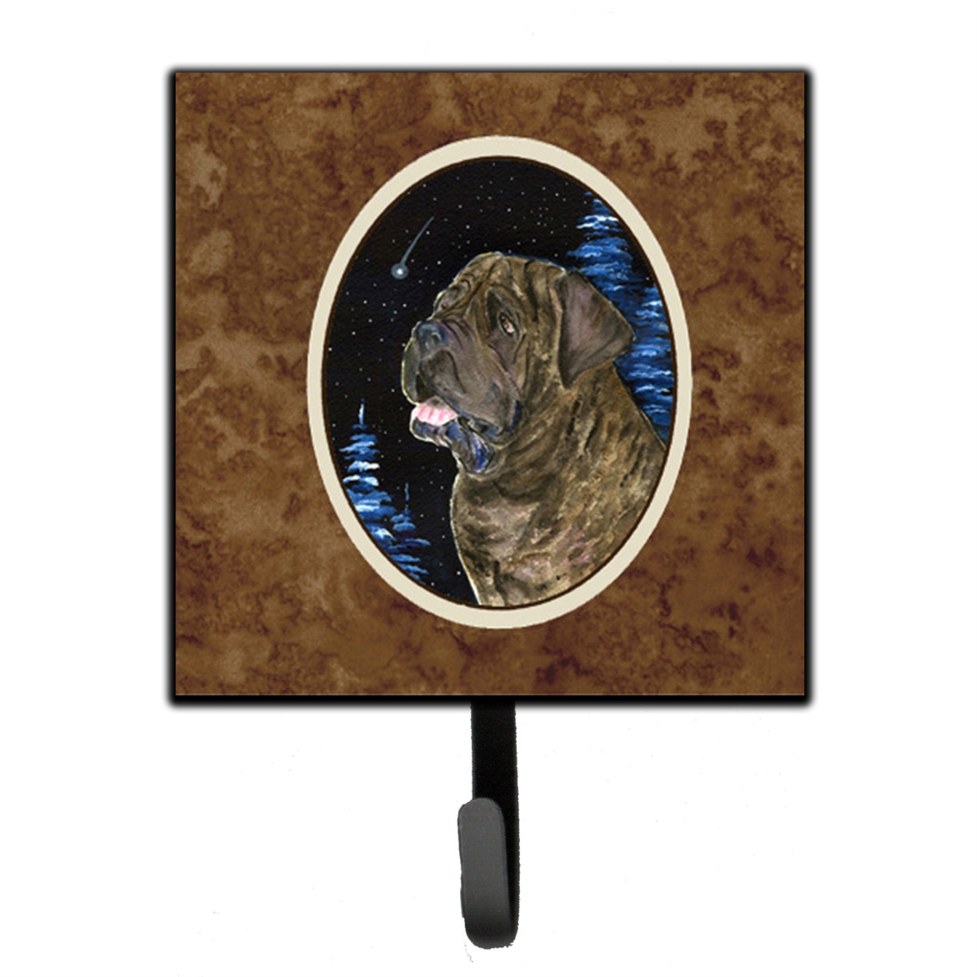 Caroline'S Treasures Ss8463Sh4 Starry Night Mastiff Leash Holder Or Key Hook, Small, Multicolor