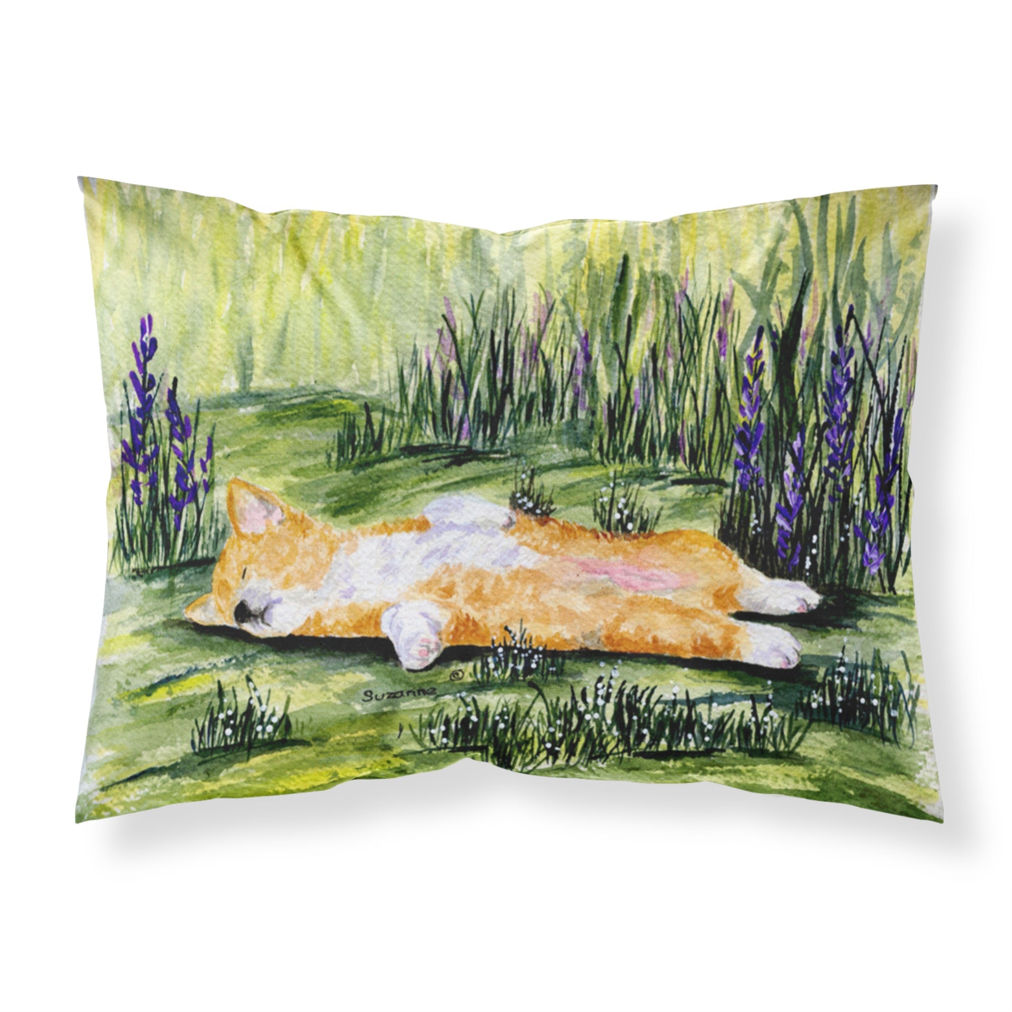 Caroline'S Treasures Ss8465Pillowcase Corgi Moisture Wicking Fabric Standard Pillowcase, Large, Multicolor