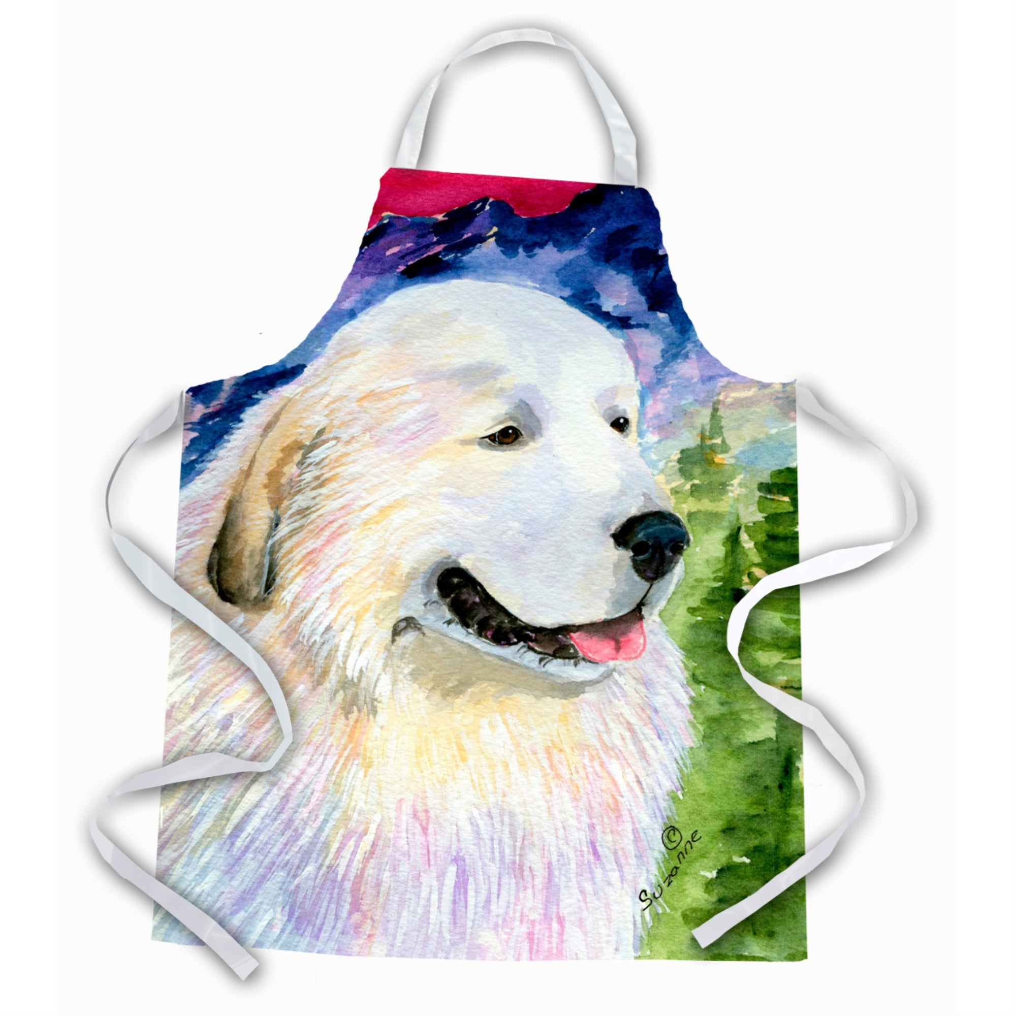 Caroline'S Treasures Ss8473Apron Great Pyrenees Apron, Large, Multicolor