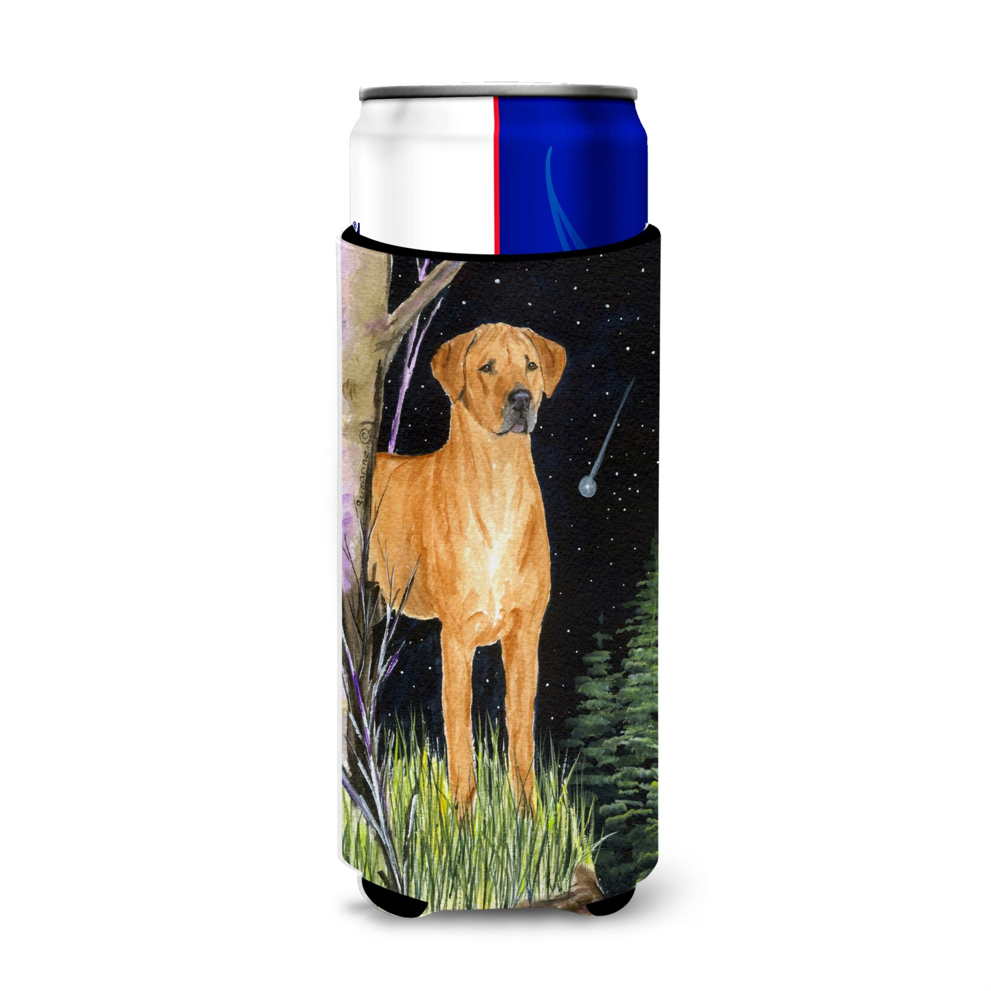 Starry Night Rhodesian Ridgeback Ultra Beverage Insulators For Slim Cans Ss8479Muk