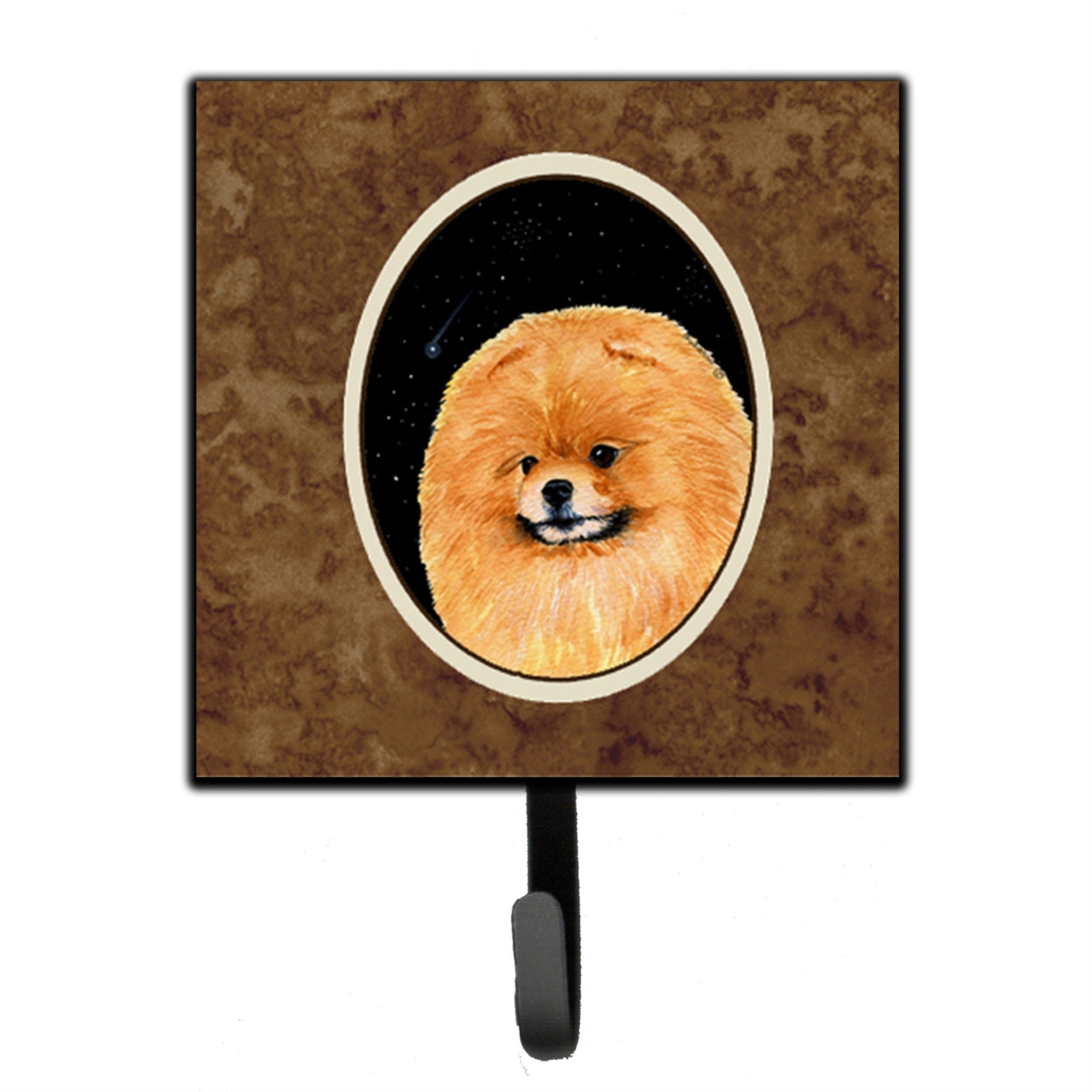 Caroline'S Treasures Ss8481Sh4 Starry Night Pomeranian Leash Holder Or Key Hook, Small, Multicolor
