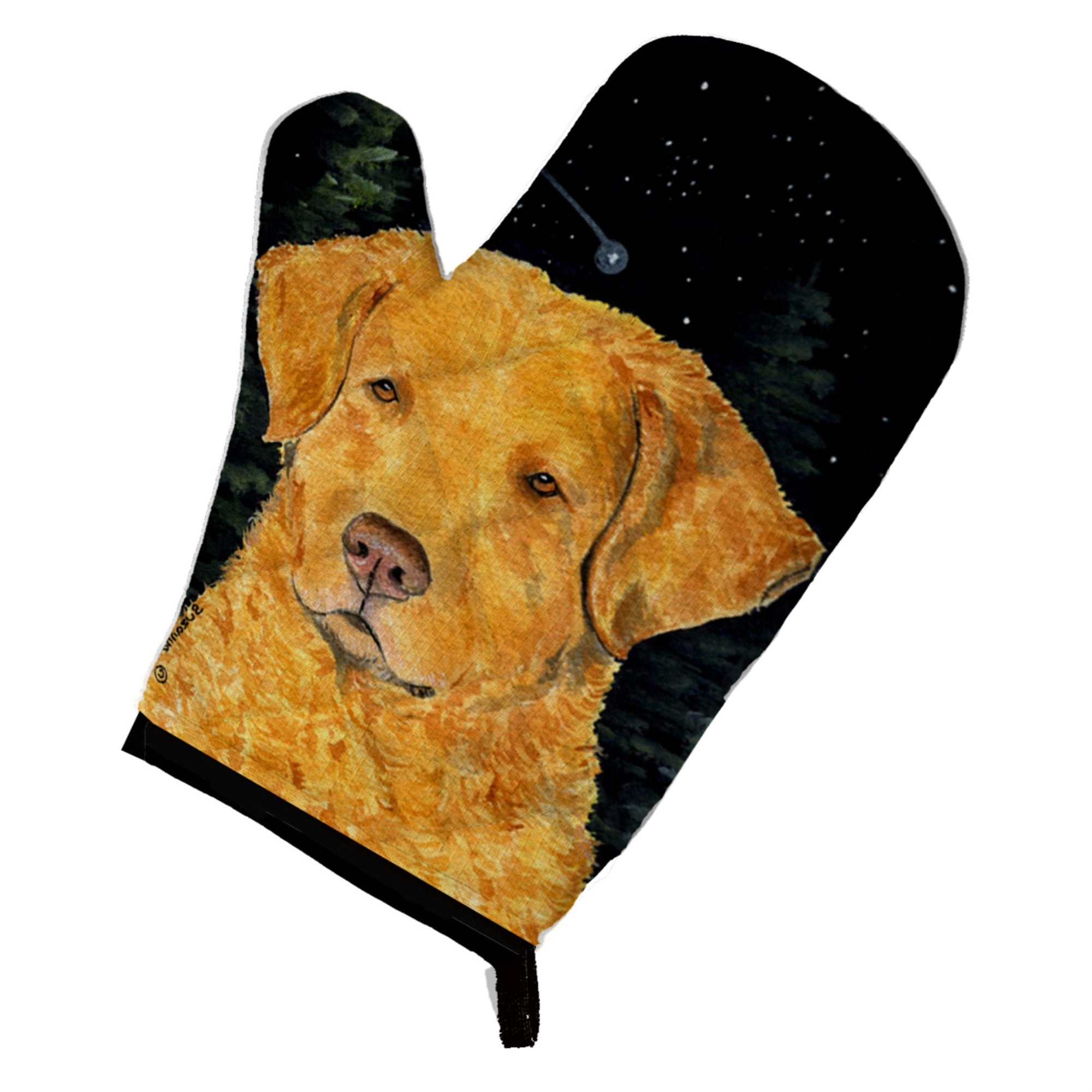 Caroline'S Treasures Ss8487Ovmt Starry Night Chesapeake Bay Retriever Oven Mitt, 12 By 8.5, Multicolor