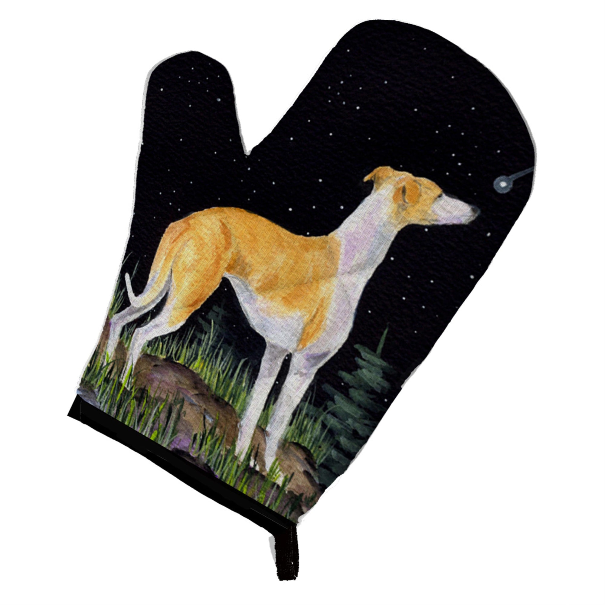 Caroline'S Treasures Ss8492Ovmt Starry Night Whippet Oven Mitt, 12 By 8.5, Multicolor