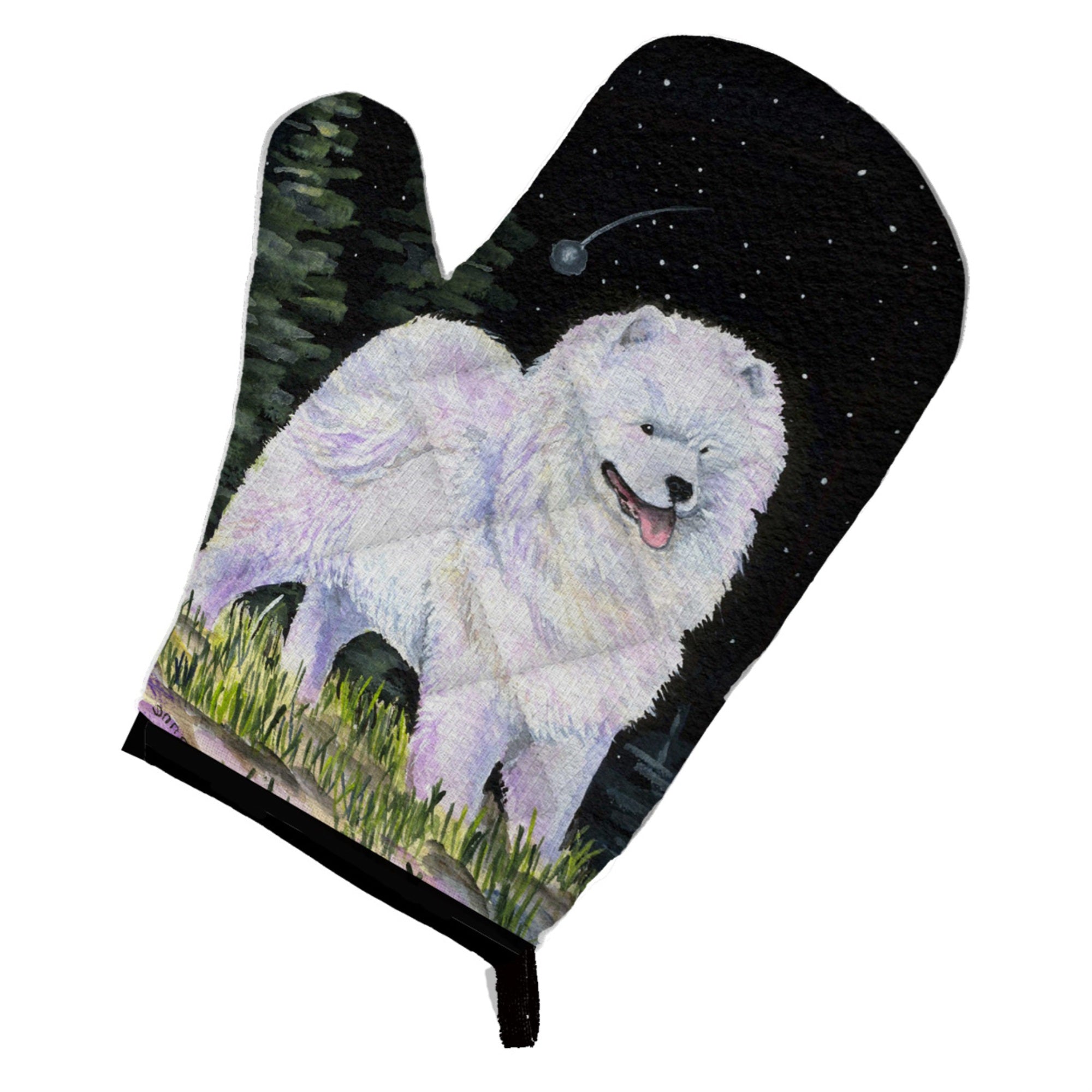 Caroline'S Treasures Ss8498Ovmt Starry Night Samoyed Oven Mitt, 12 By 8.5, Multicolor