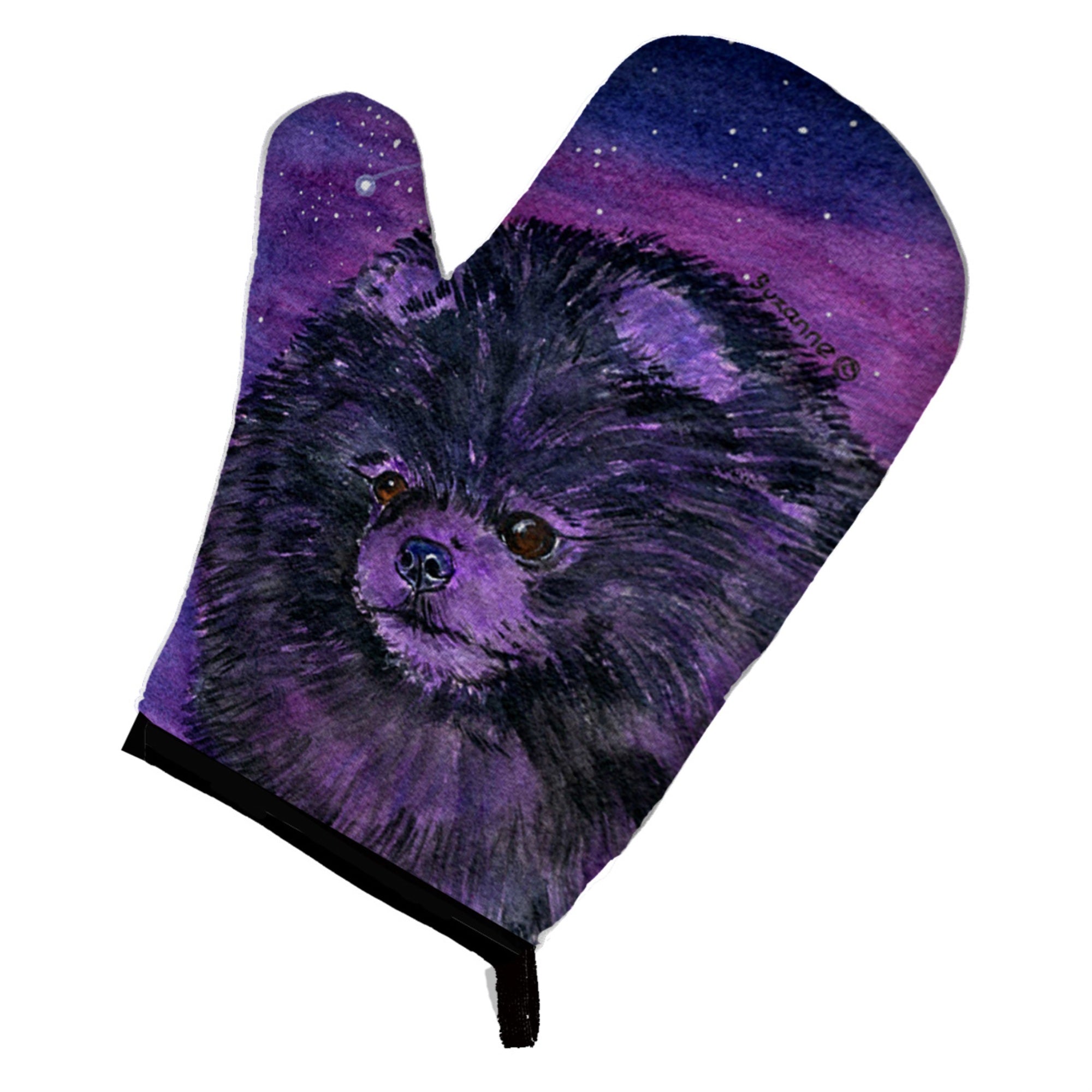 Caroline'S Treasures Ss8501Ovmt Starry Night Pomeranian Oven Mitt, 12 By 8.5, Multicolor
