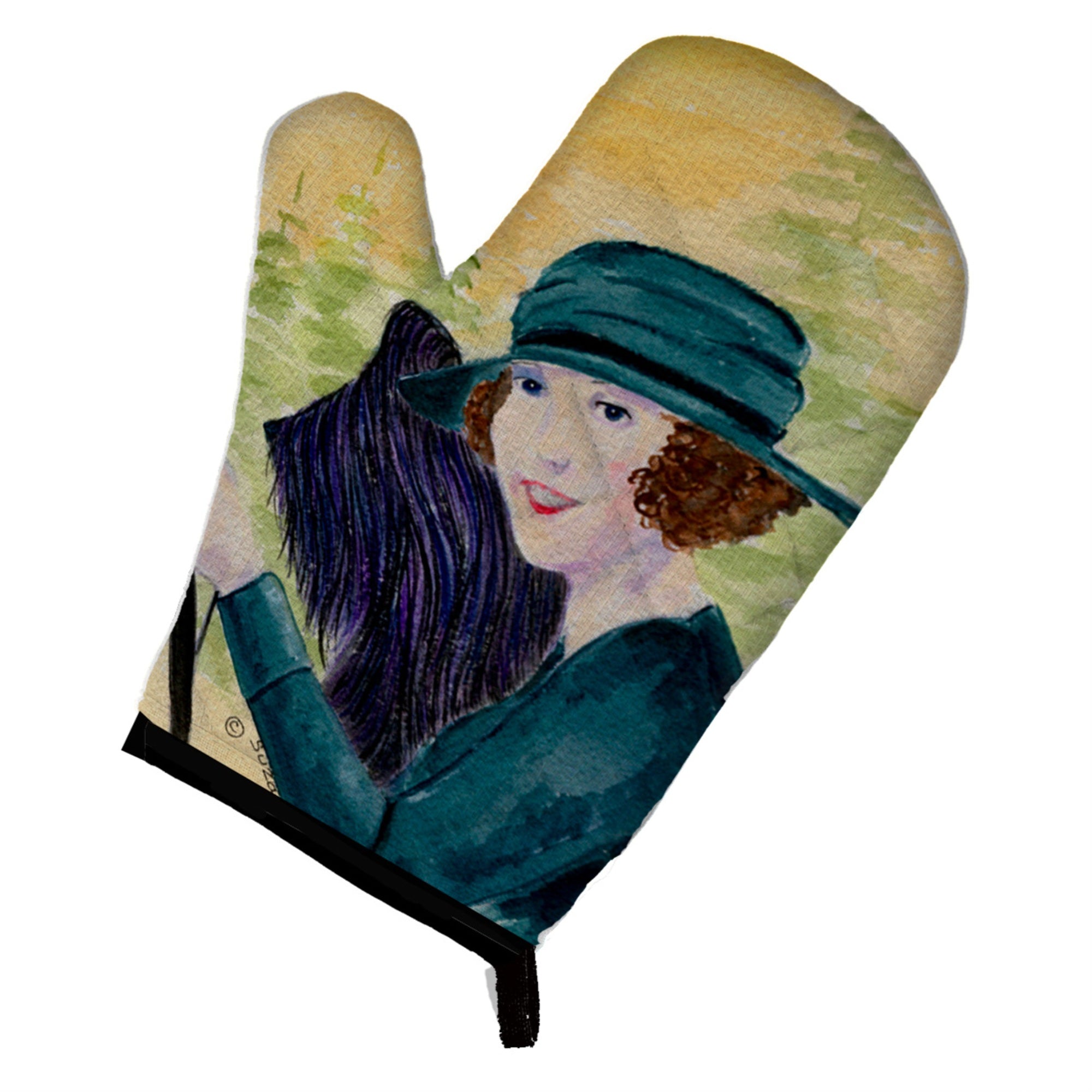 Caroline'S Treasures Ss8549Ovmt Lady Driving With Her Briard Oven Mitt, 12 By 8.5, Multicolor