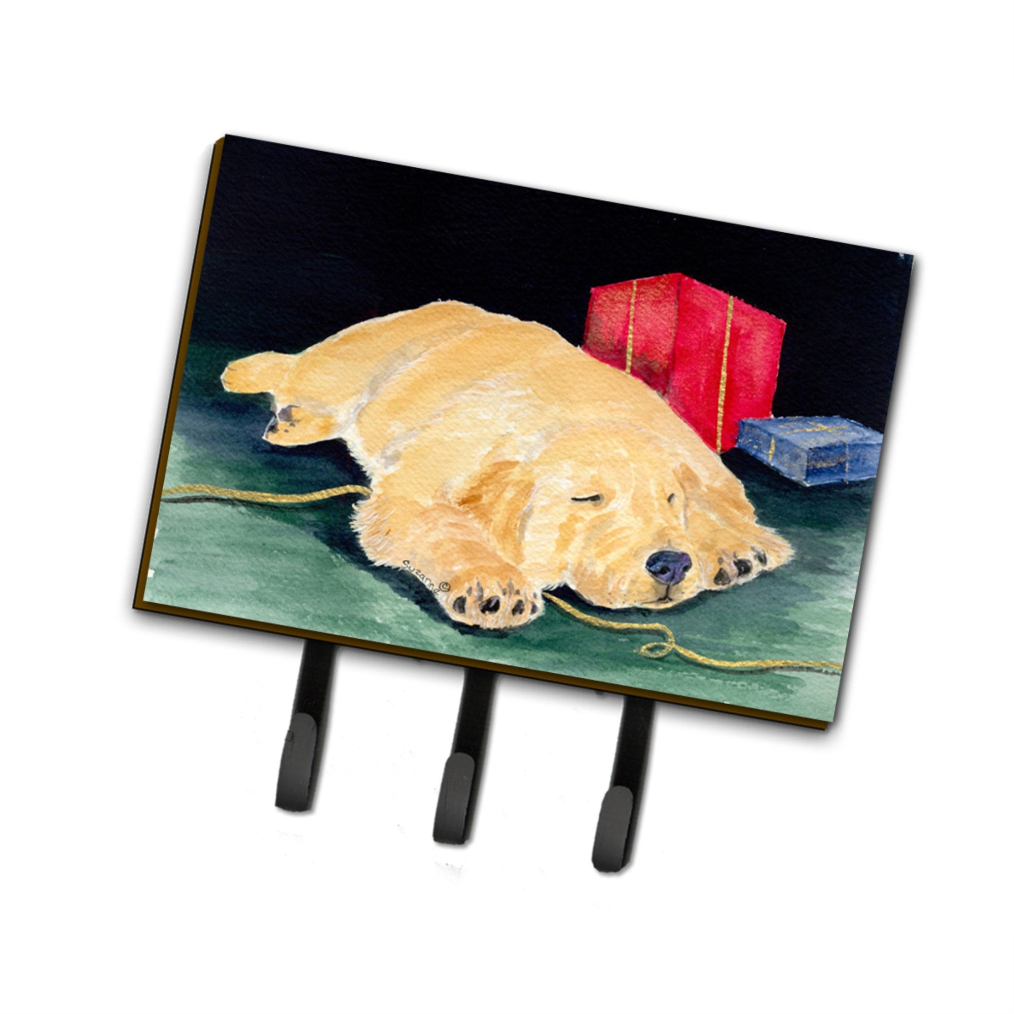 Caroline'S Treasures Ss8576Th68 Golden Retriever Leash Holder Or Key Hook, Large, Multicolor