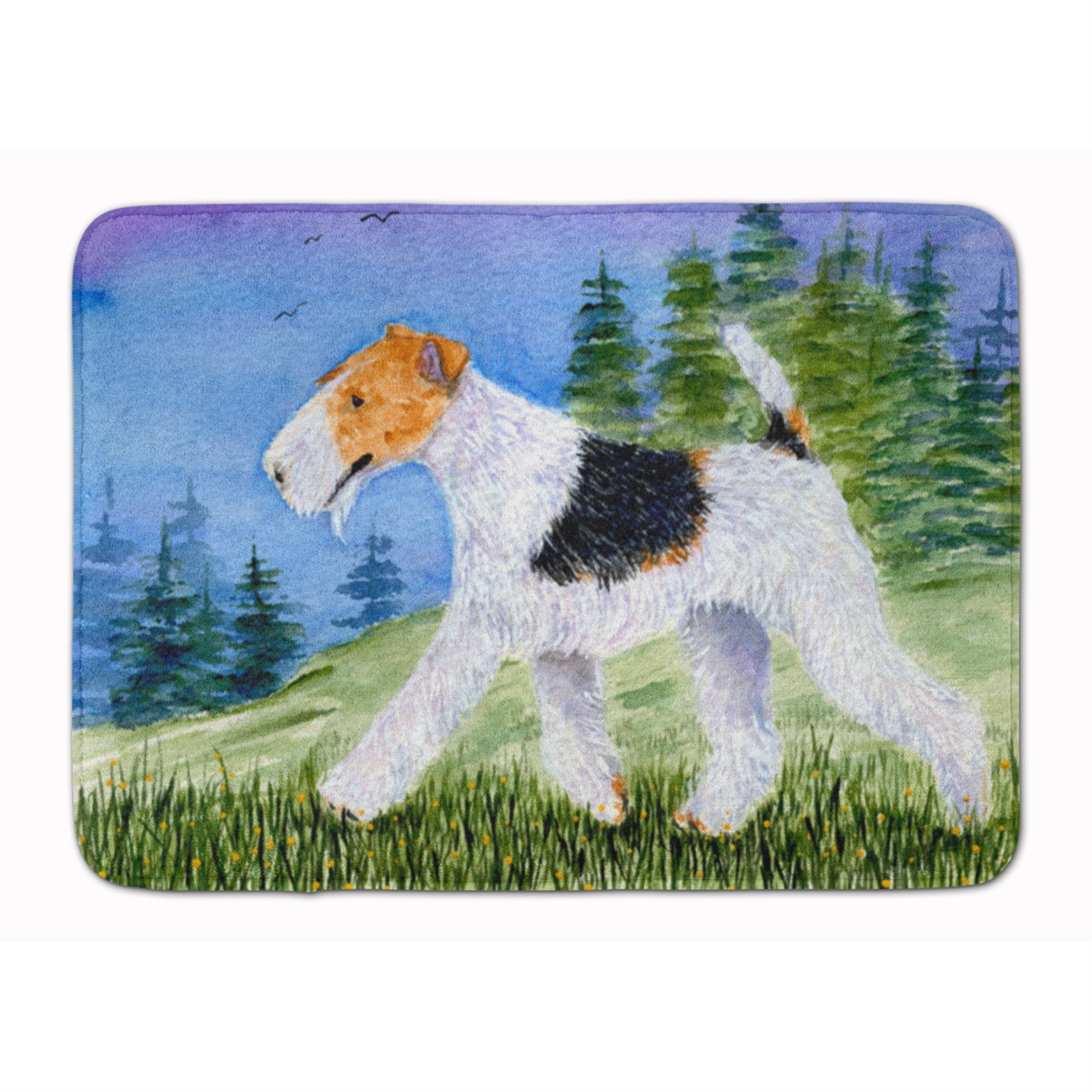 Caroline'S Treasures Fox Terrier Floor Mat, 19 X 27, Multicolor