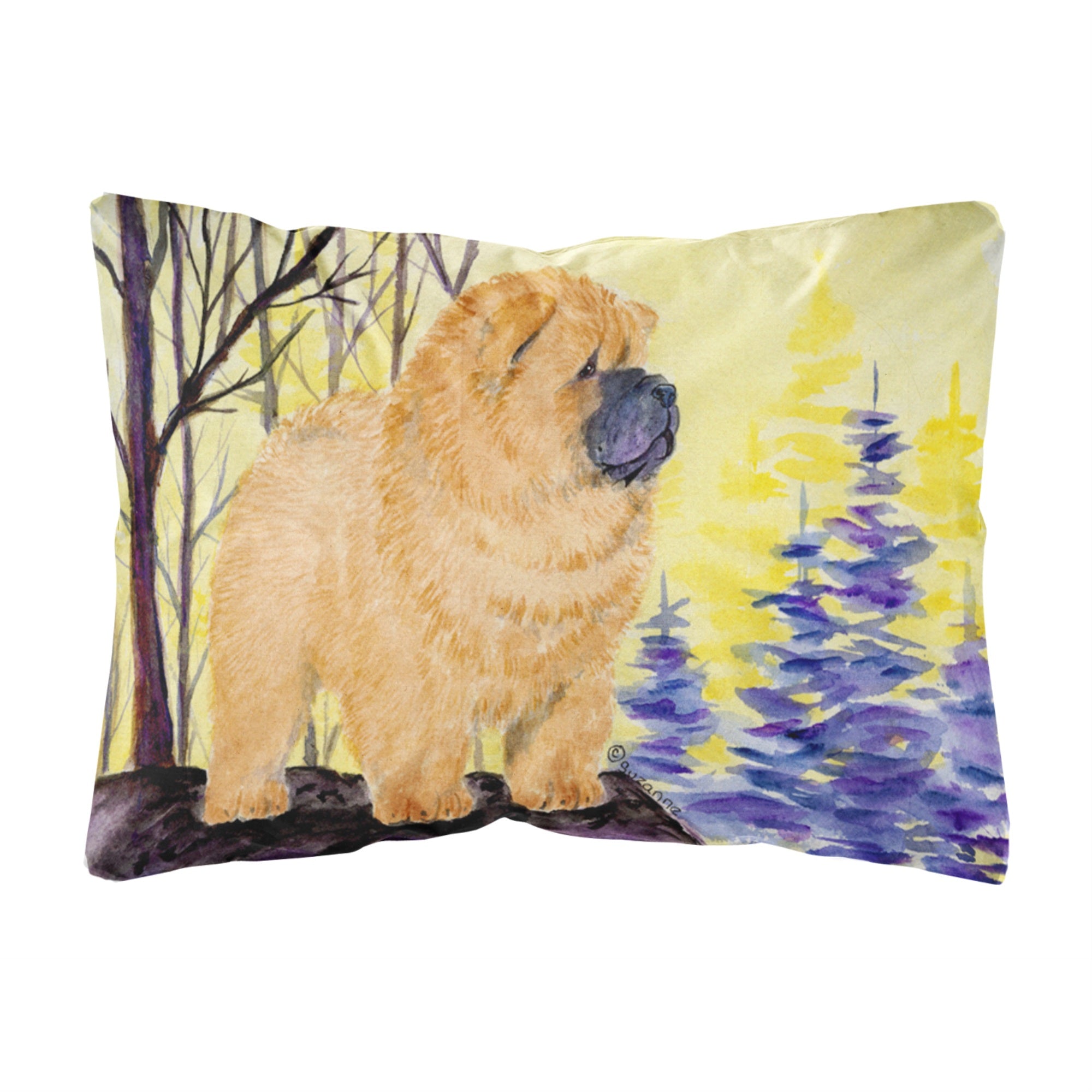 Caroline'S Treasures Ss8603Pw1216 Chow Chow Decorative Canvas Fabric Pillow, Large, Multicolor