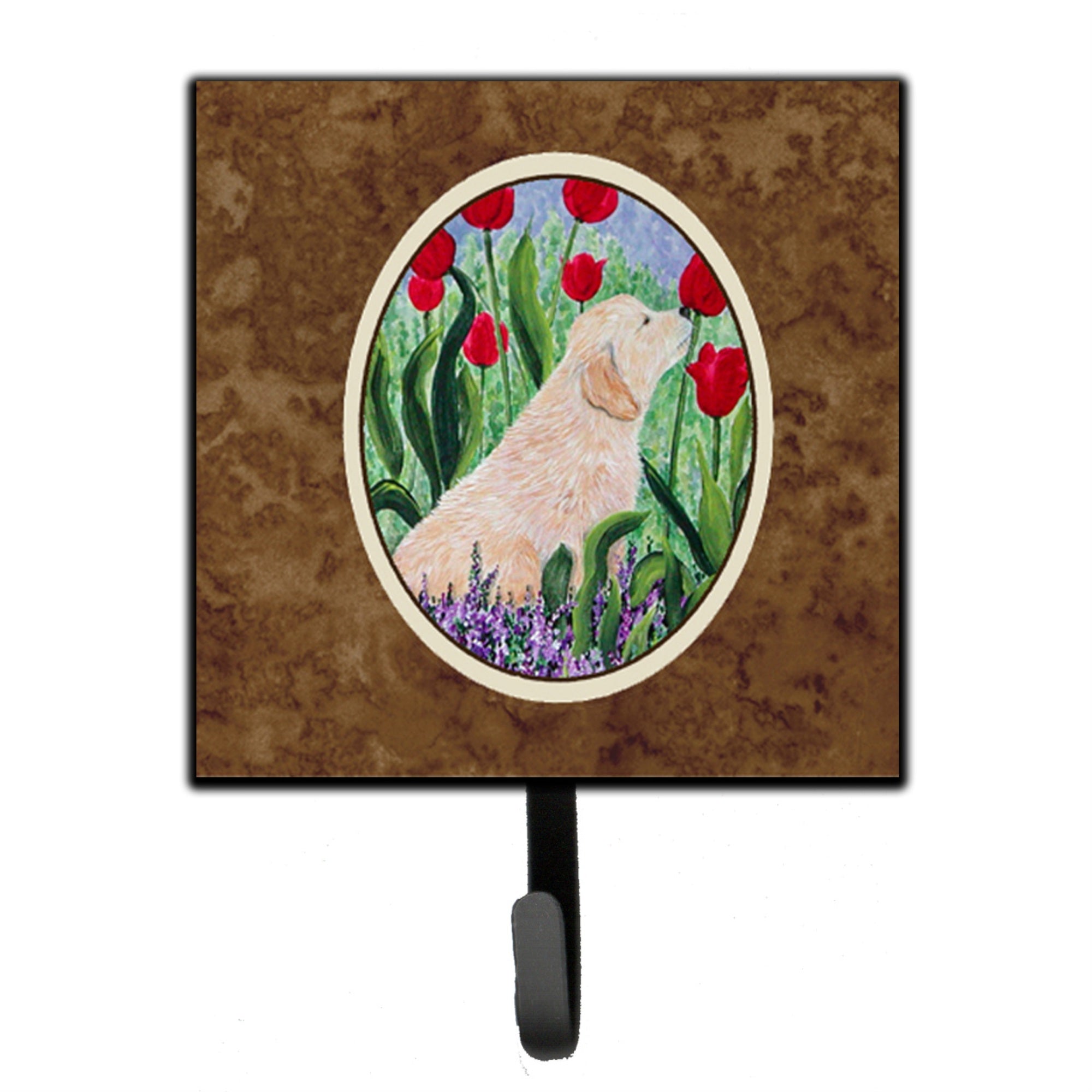 Caroline'S Treasures Ss8610Sh4 Golden Retriever Leash Holder Or Key Hook, Small, Multicolor