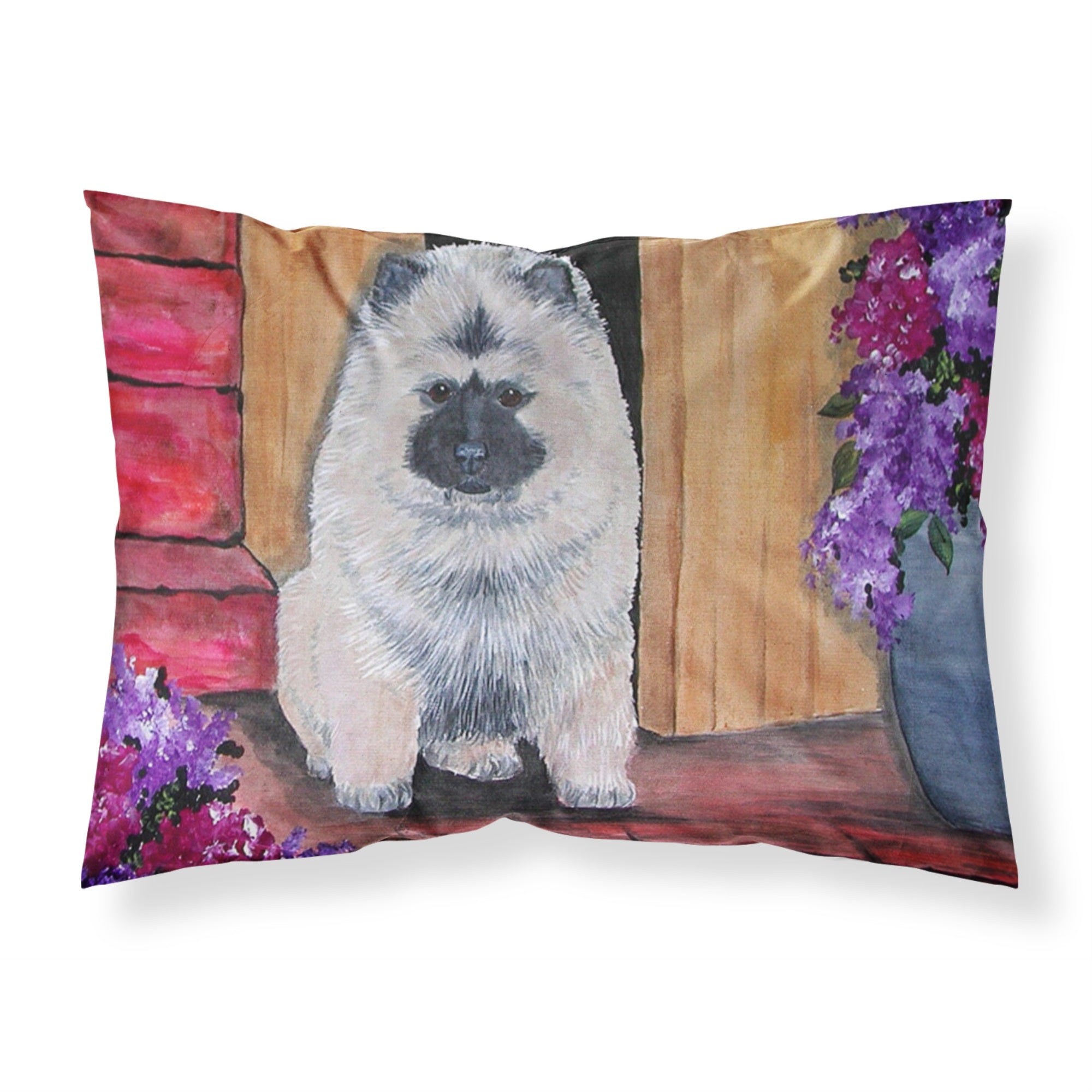 Caroline'S Treasures Ss8622Pillowcase Keeshond Moisture Wicking Fabric Standard Pillowcase, Large, Multicolor