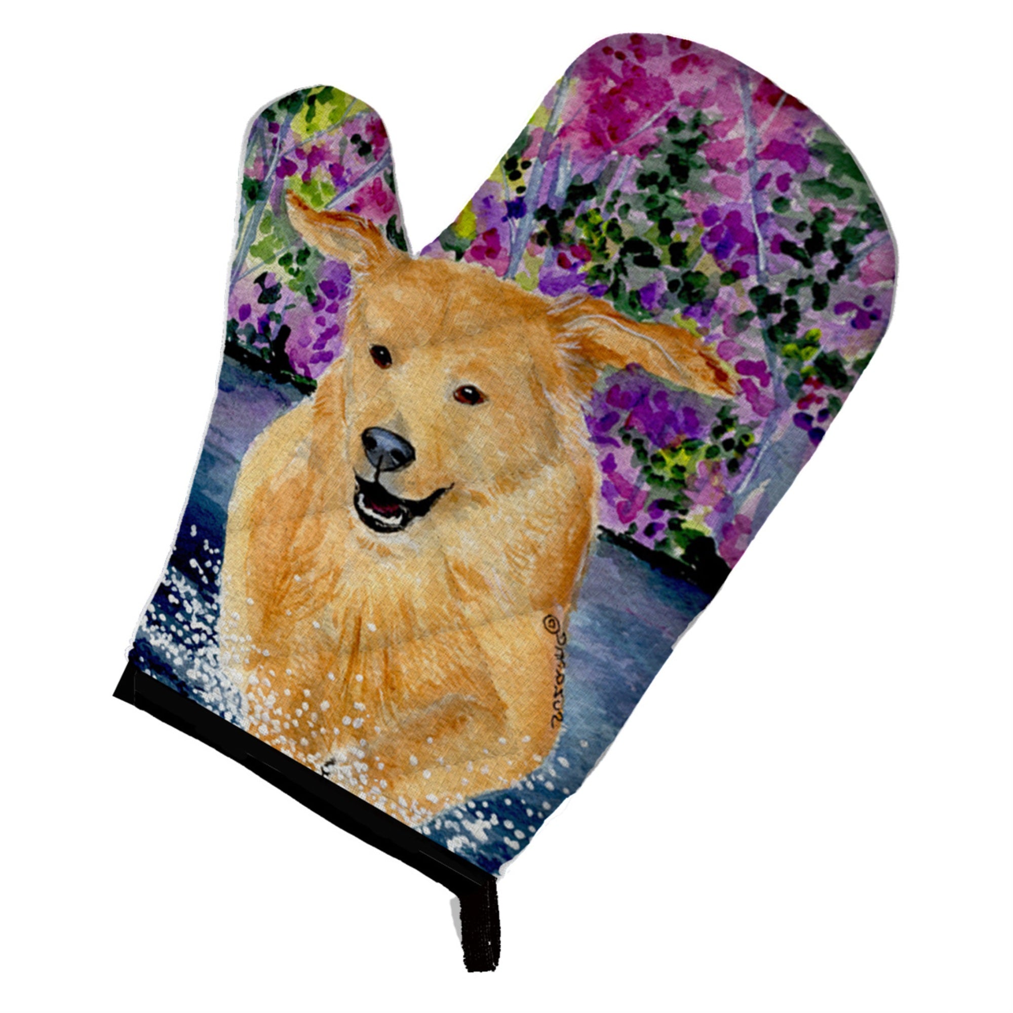 Caroline'S Treasures Ss8627Ovmt Golden Retriever Oven Mitt, 12 By 8.5, Multicolor