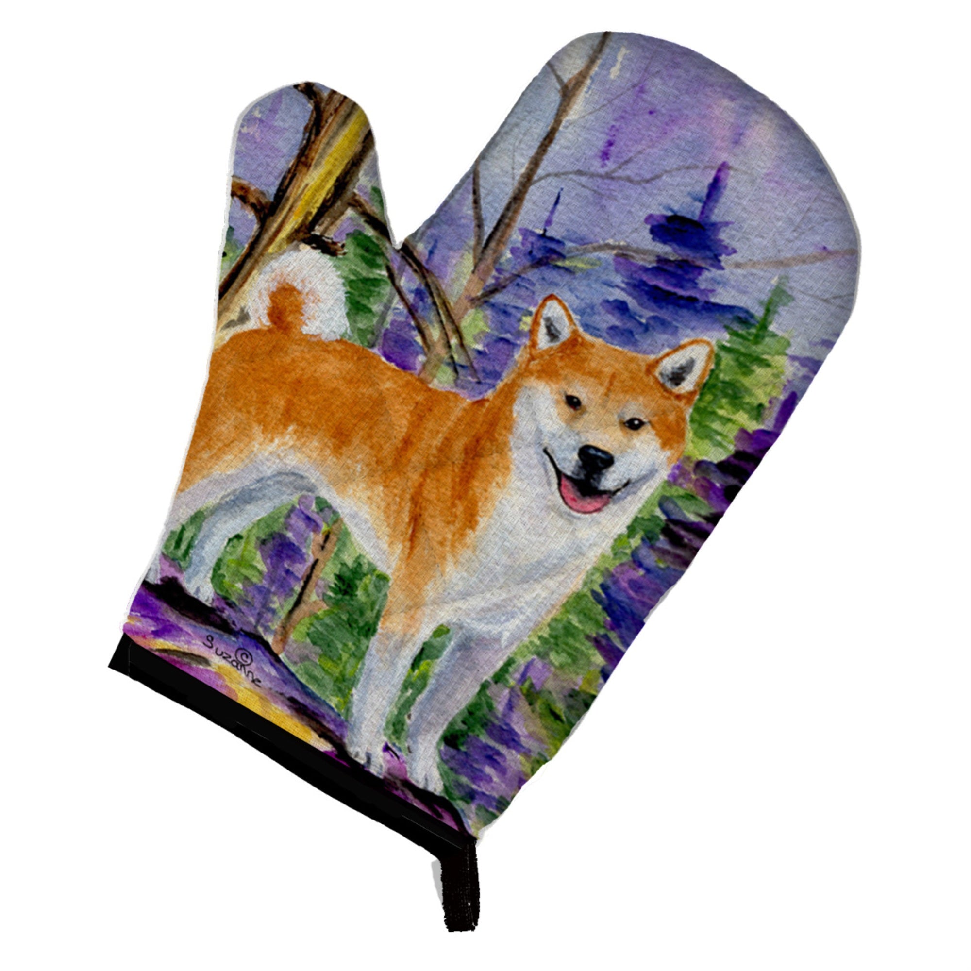 Caroline'S Treasures Ss8629Ovmt Shiba Inu Oven Mitt, 12 By 8.5, Multicolor