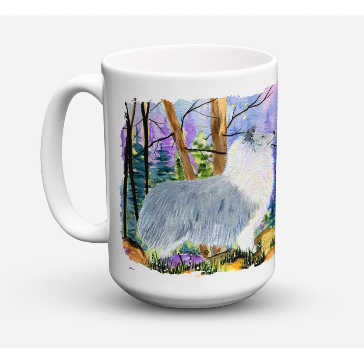 Caroline'S Treasures Ss8636Cm15 Sheltie Dishwasher Safe Microwavable Ceramic Coffee Mug, 15 Oz, Multicolor