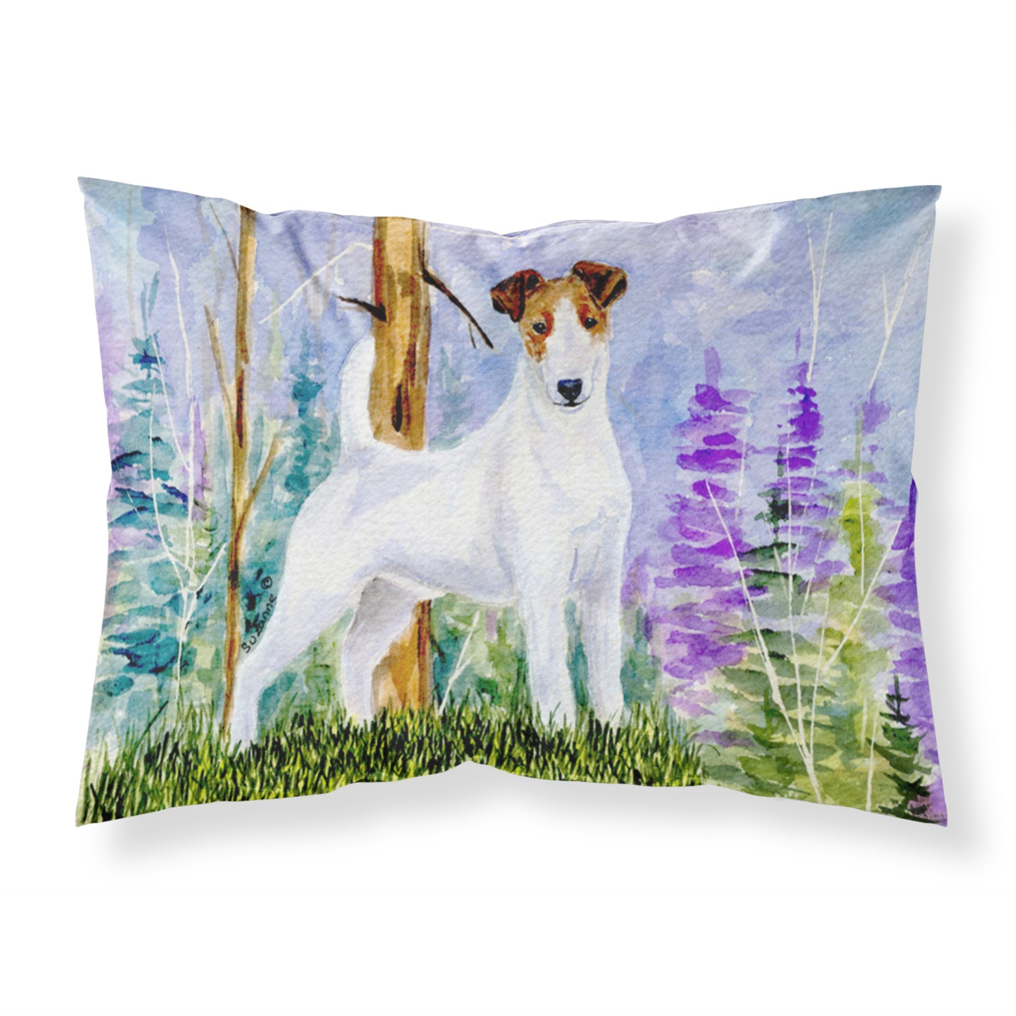 Caroline'S Treasures Ss8637Pillowcase Jack Russell Terrier Moisture Wicking Fabric Standard Pillowcase, Large, Multicolor