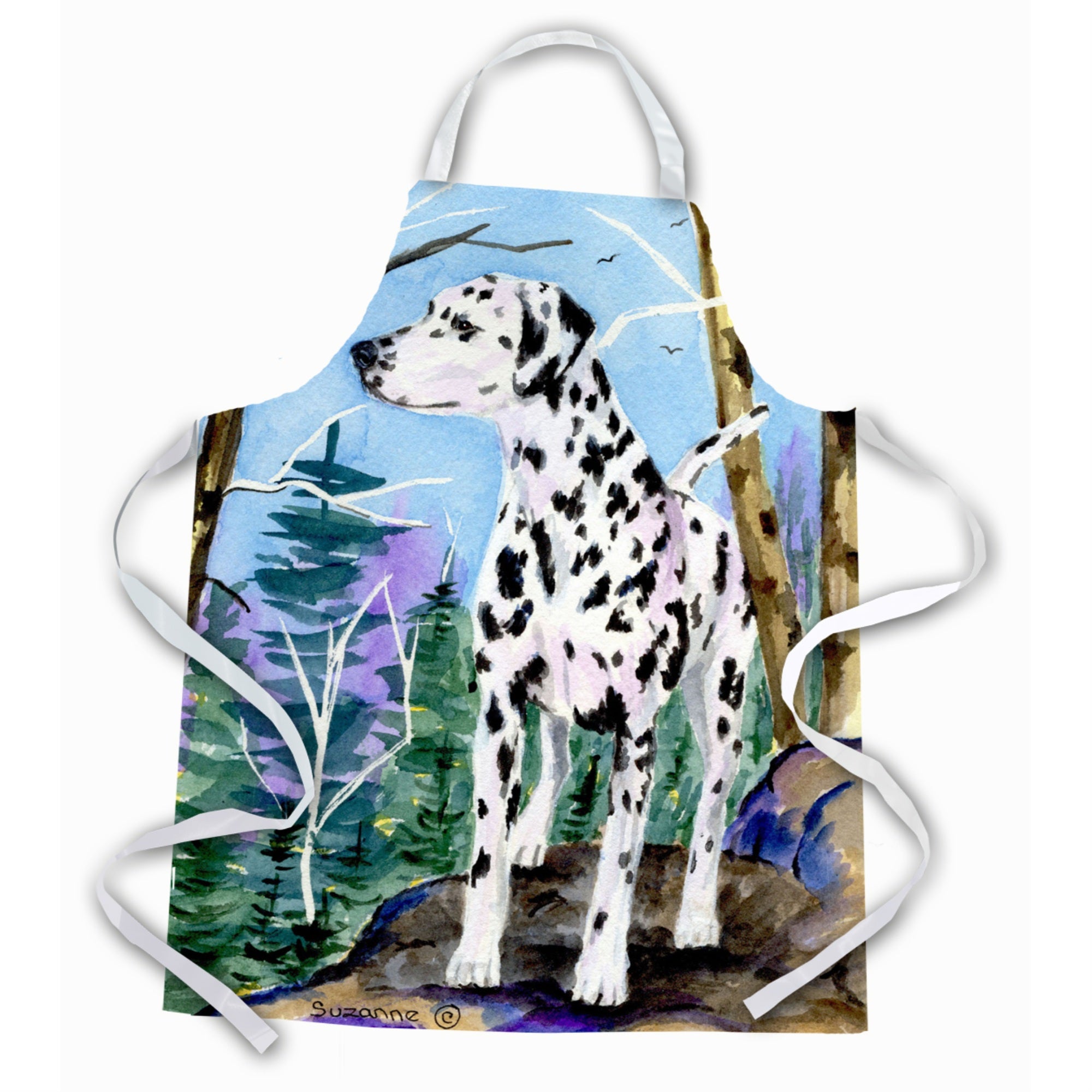 Caroline'S Treasures Ss8651Apron Dalmatian Apron, Large, Multicolor