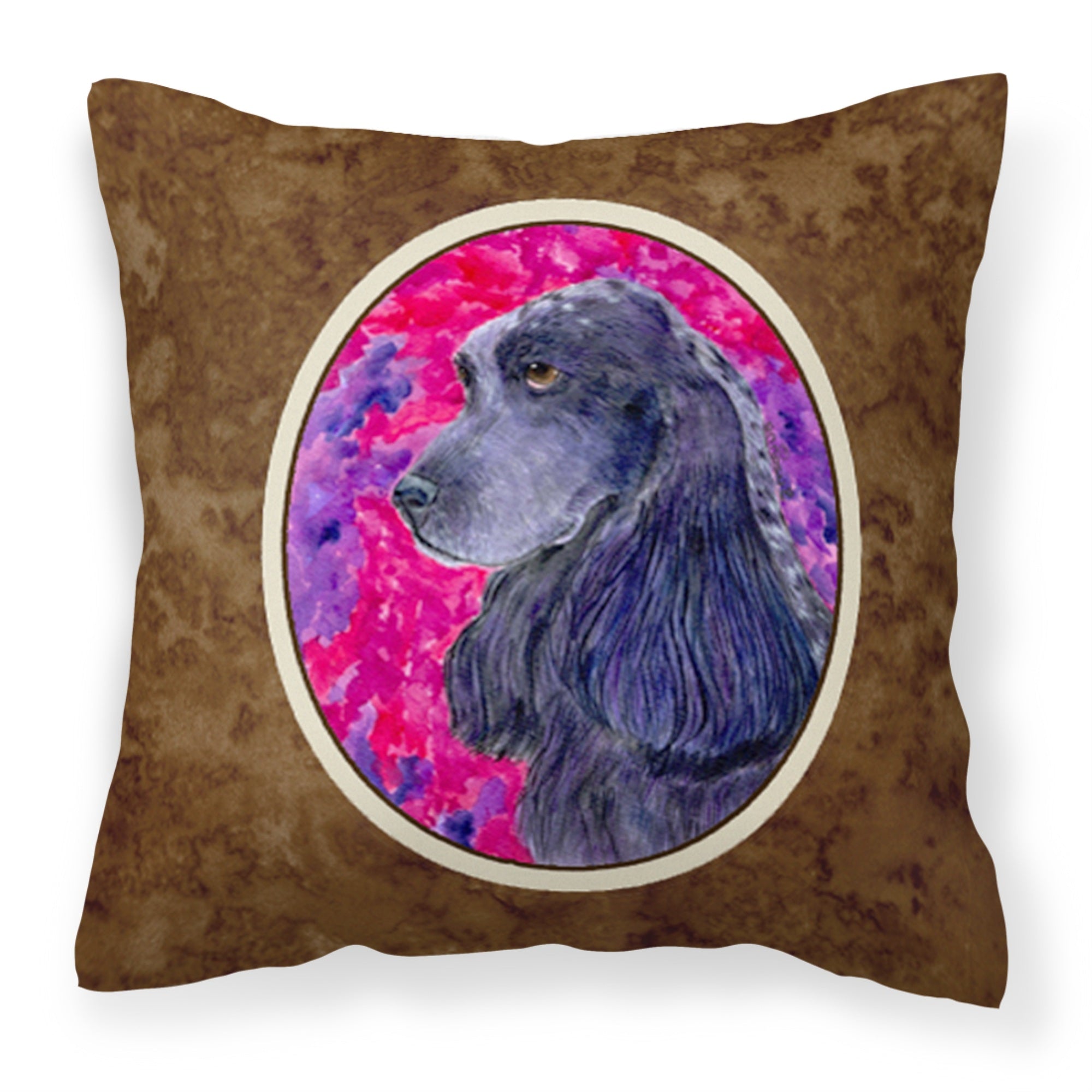 Caroline'S Treasures Ss8659Pw1414 Cocker Spaniel Decorative Canvas Fabric Pillow, Large, Multicolor