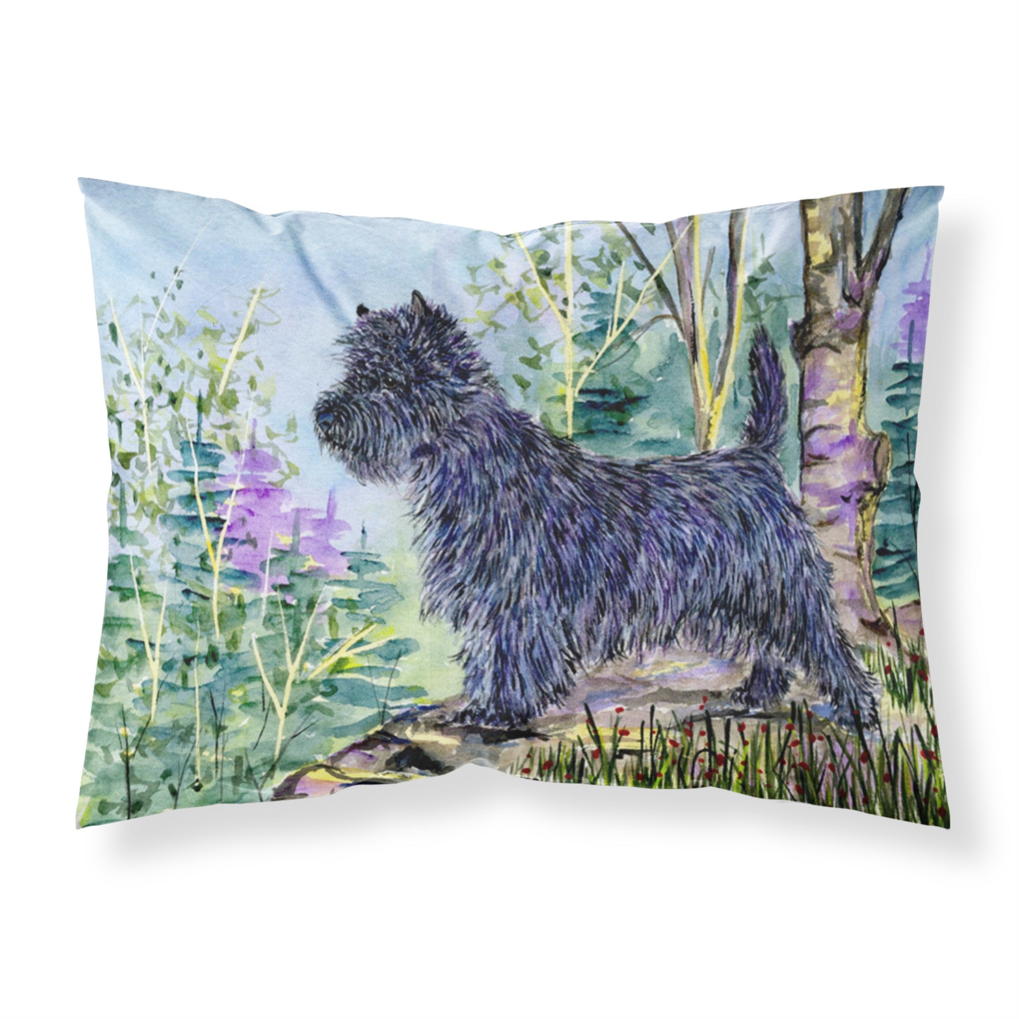 Caroline'S Treasures Ss8665Pillowcase Cairn Terrier Moisture Wicking Fabric Standard Pillowcase, Large, Multicolor