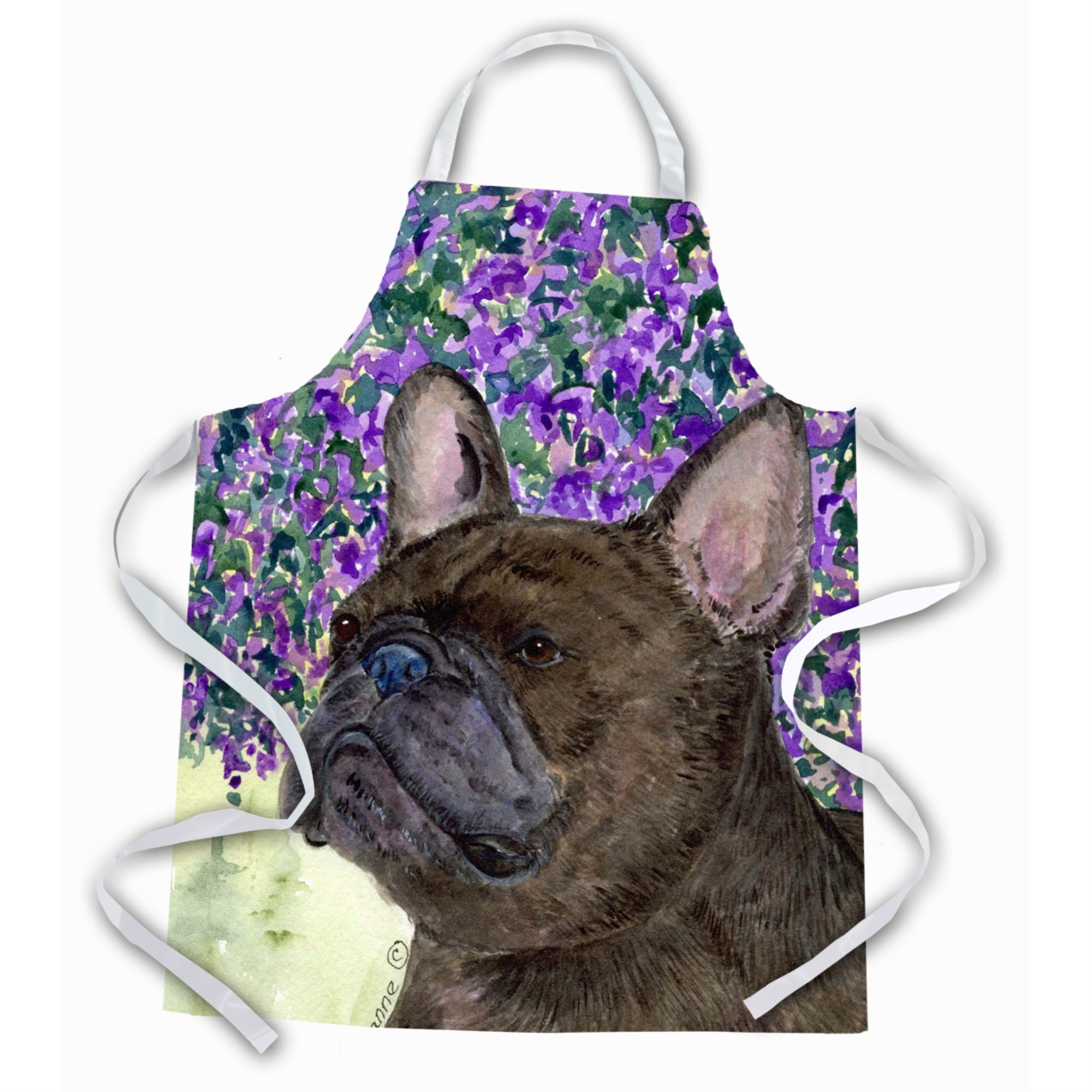 Caroline'S Treasures Ss8676Apron French Bulldog Apron, Large, Multicolor