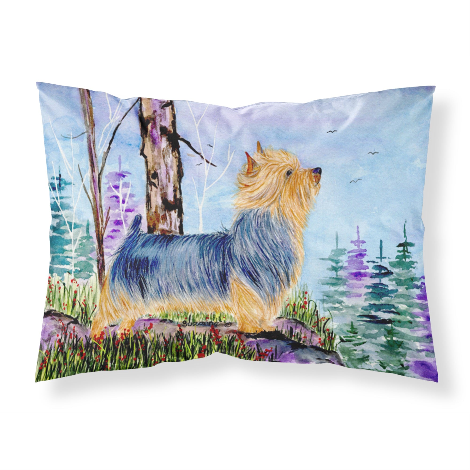Caroline'S Treasures Ss8678Pillowcase Norwich Terrier Moisture Wicking Fabric Standard Pillowcase, Large, Multicolor