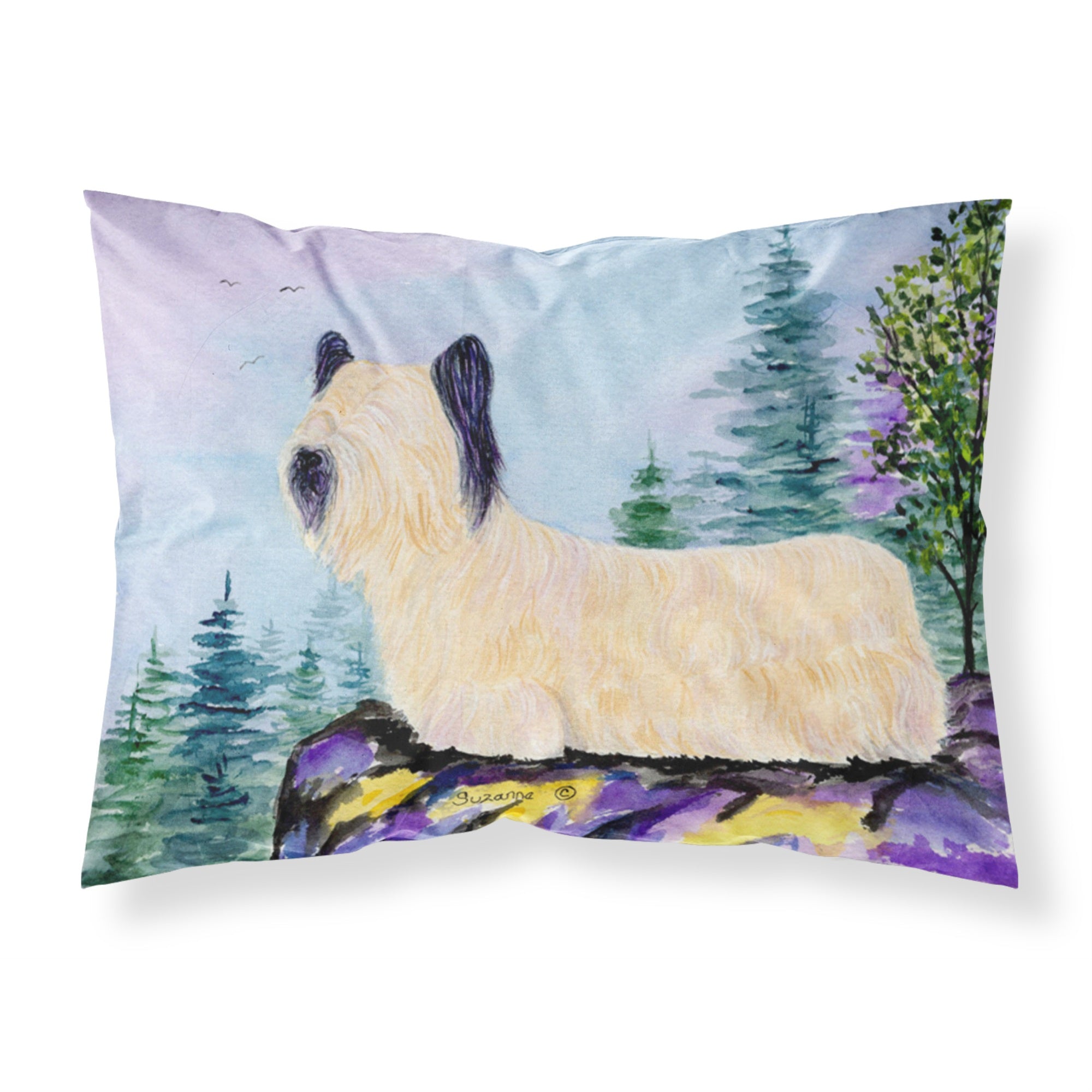 Caroline'S Treasures Ss8679Pillowcase Skye Terrier Moisture Wicking Fabric Standard Pillowcase, Large, Multicolor