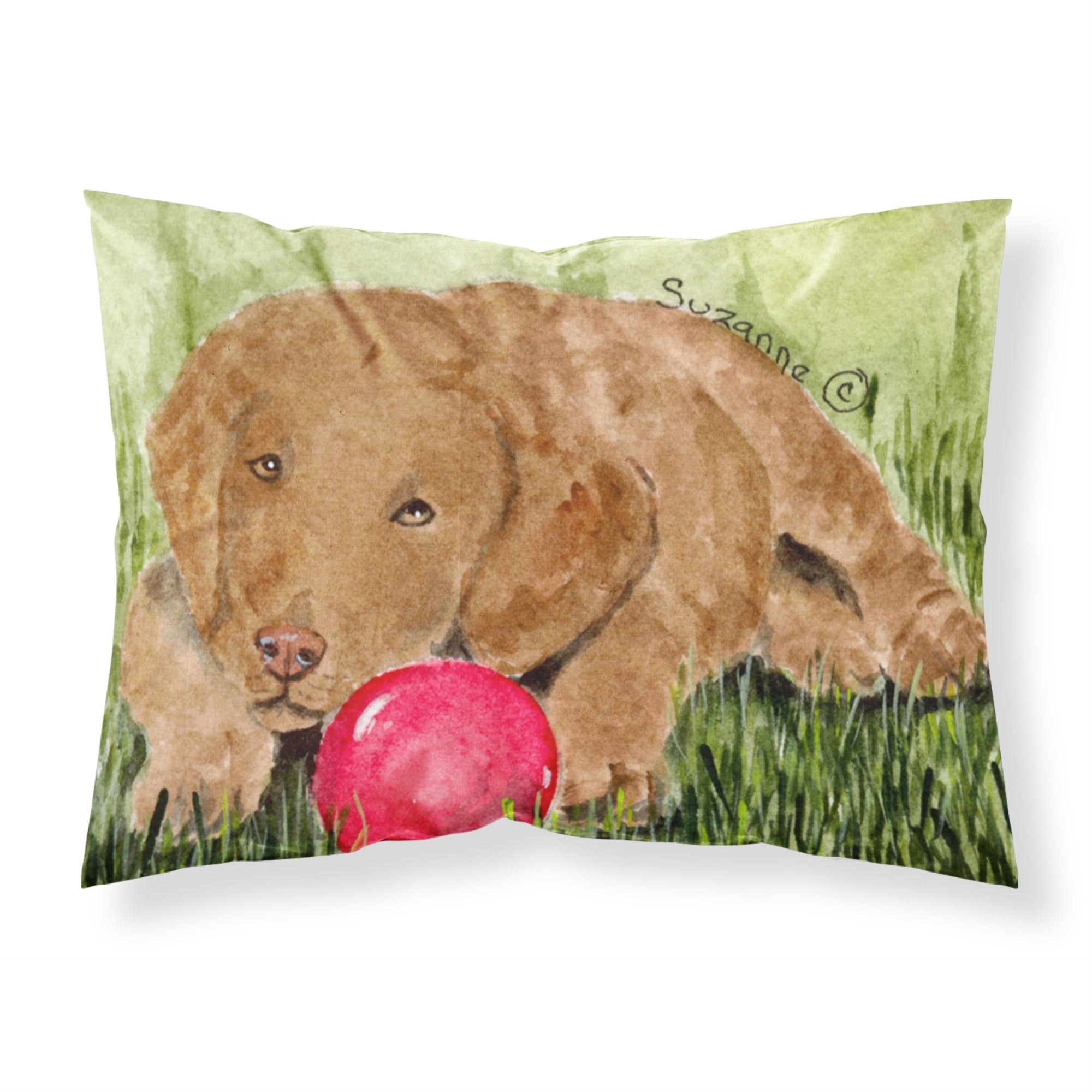 Caroline'S Treasures Ss8684Pillowcase Curly Coated Retriever Moisture Wicking Fabric Standard Pillowcase, Large, Multicolor