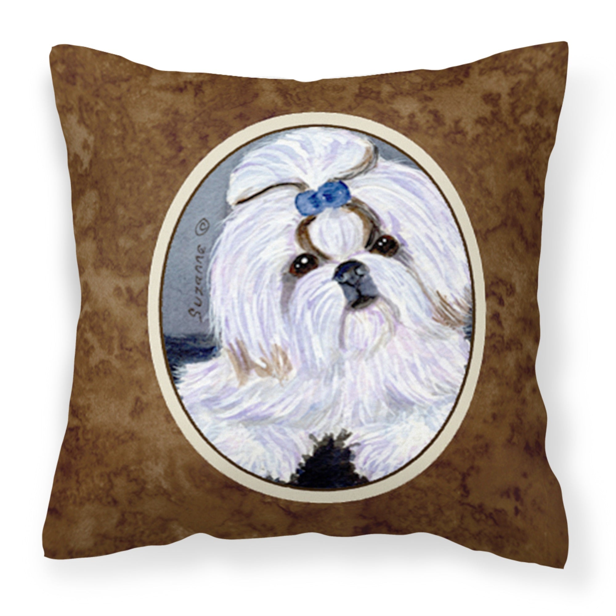 Caroline'S Treasures Ss8685Pw1414 Shih Tzu Decorative Canvas Fabric Pillow, Large, Multicolor