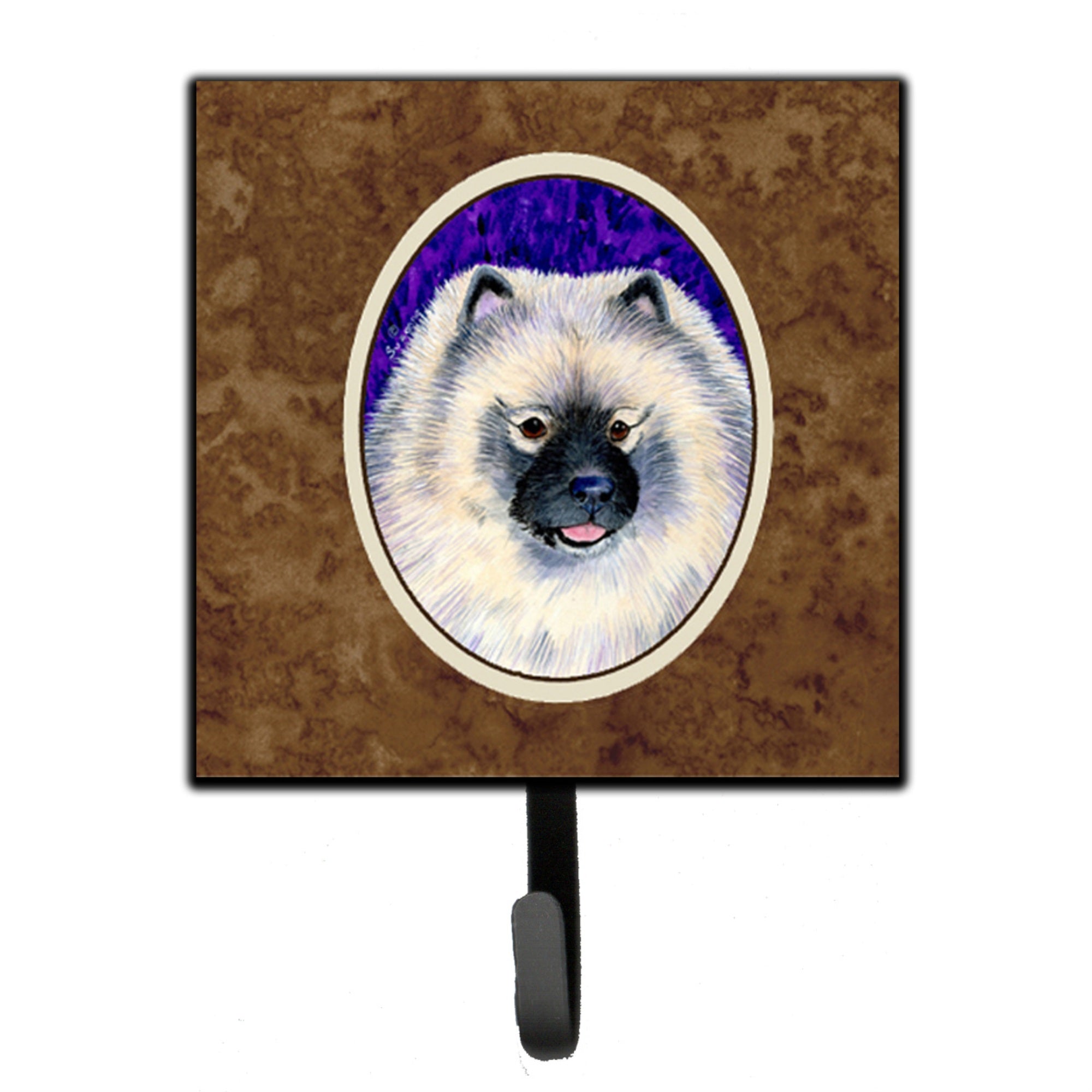 Caroline'S Treasures Ss8691Sh4 Keeshond Leash Holder Or Key Hook, Small, Multicolor