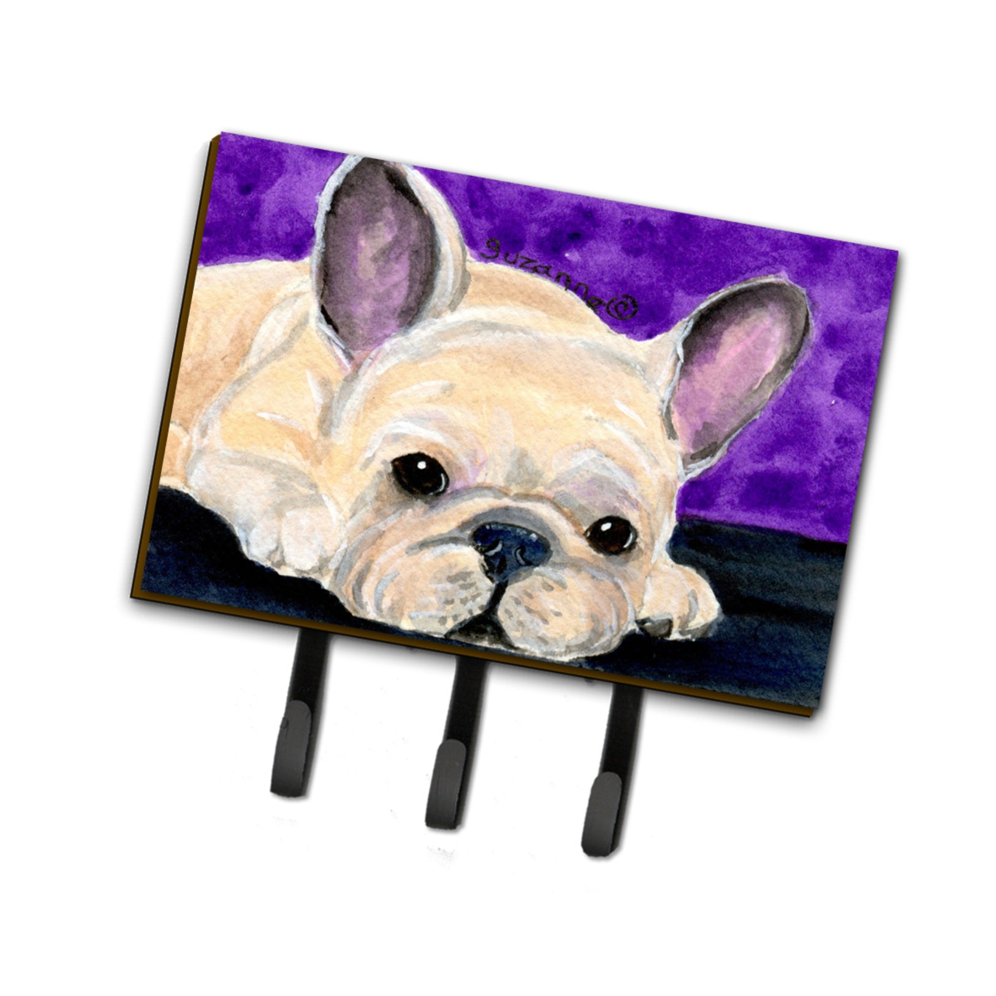 Caroline'S Treasures Ss8698Th68 French Bulldog Leash Holder Or Key Hook, Large, Multicolor