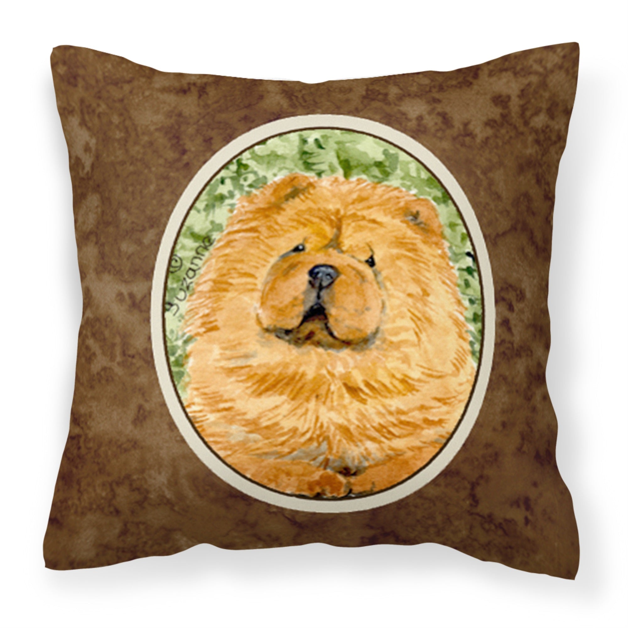 Caroline'S Treasures Ss8709Pw1414 Chow Chow Decorative Canvas Fabric Pillow, Large, Multicolor