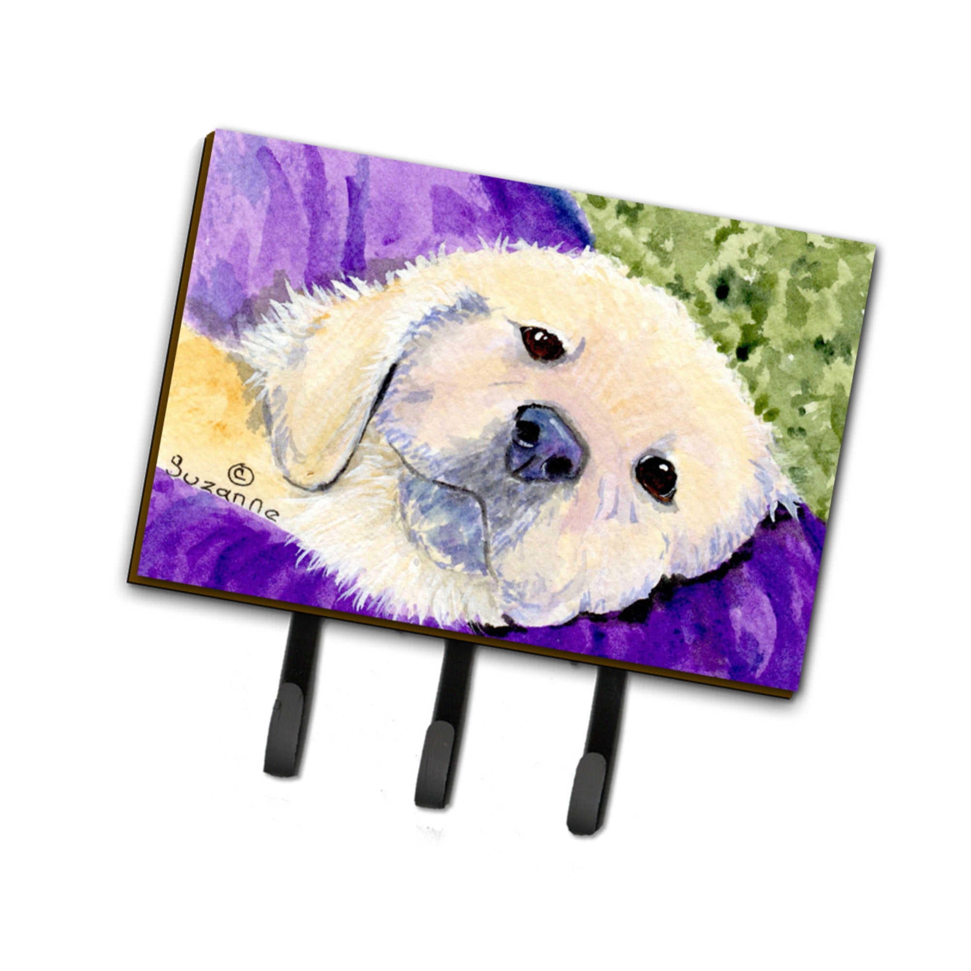 Caroline'S Treasures Ss8715Th68 Golden Retriever Leash Holder Or Key Hook, Large, Multicolor
