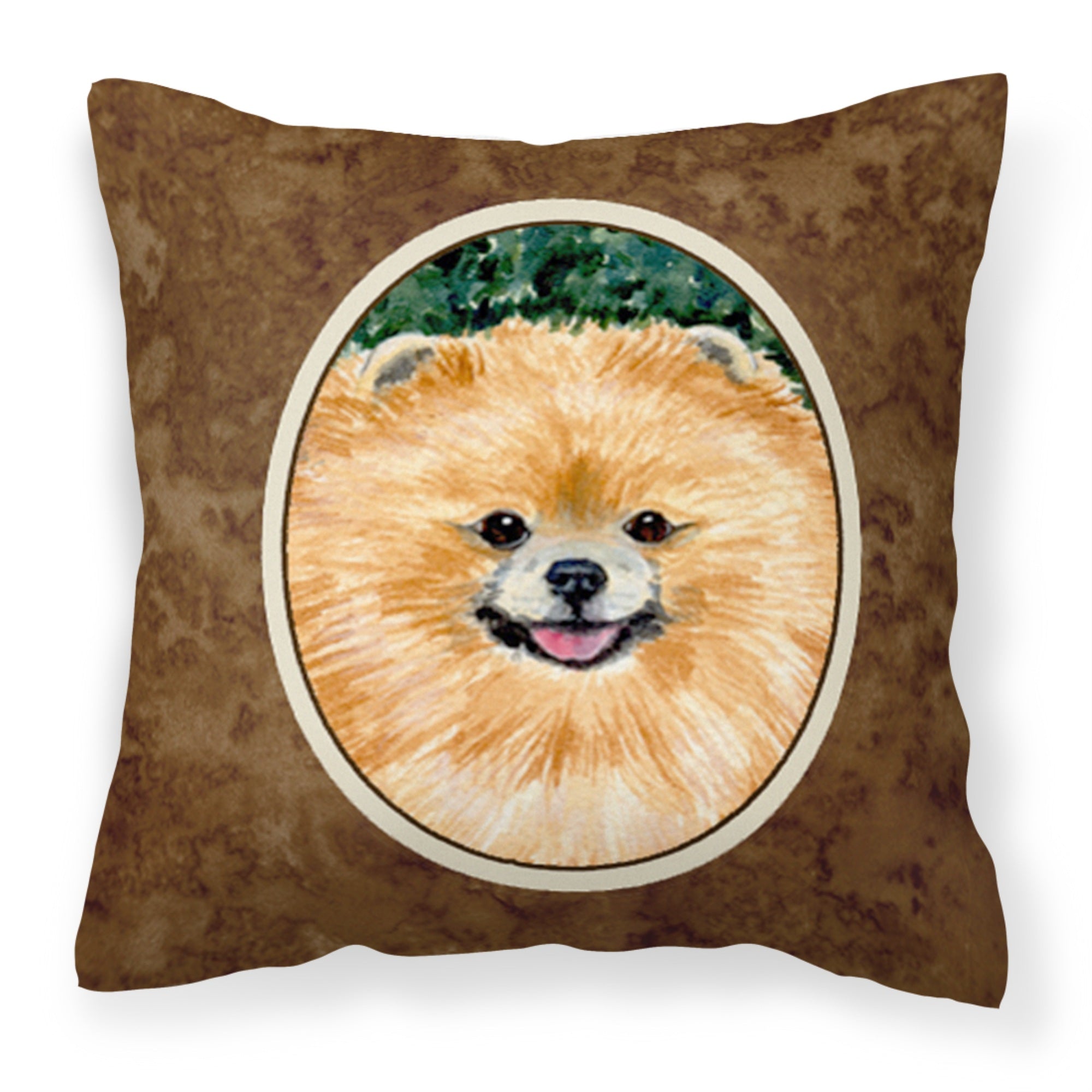 Caroline'S Treasures Ss8725Pw1414 Pomeranian Decorative Canvas Fabric Pillow, Large, Multicolor